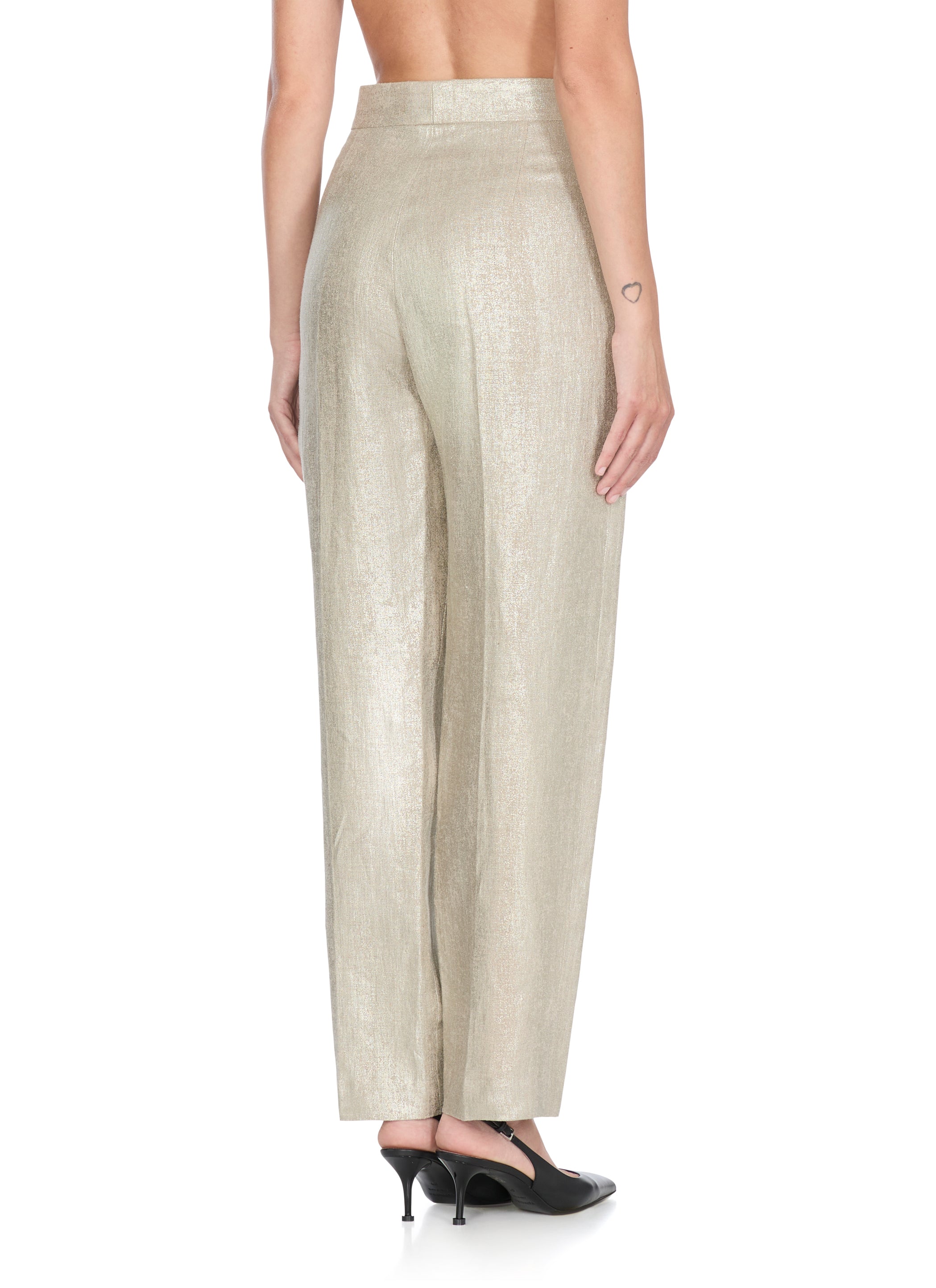 Antonelli Firenze Trousers Golden Linen