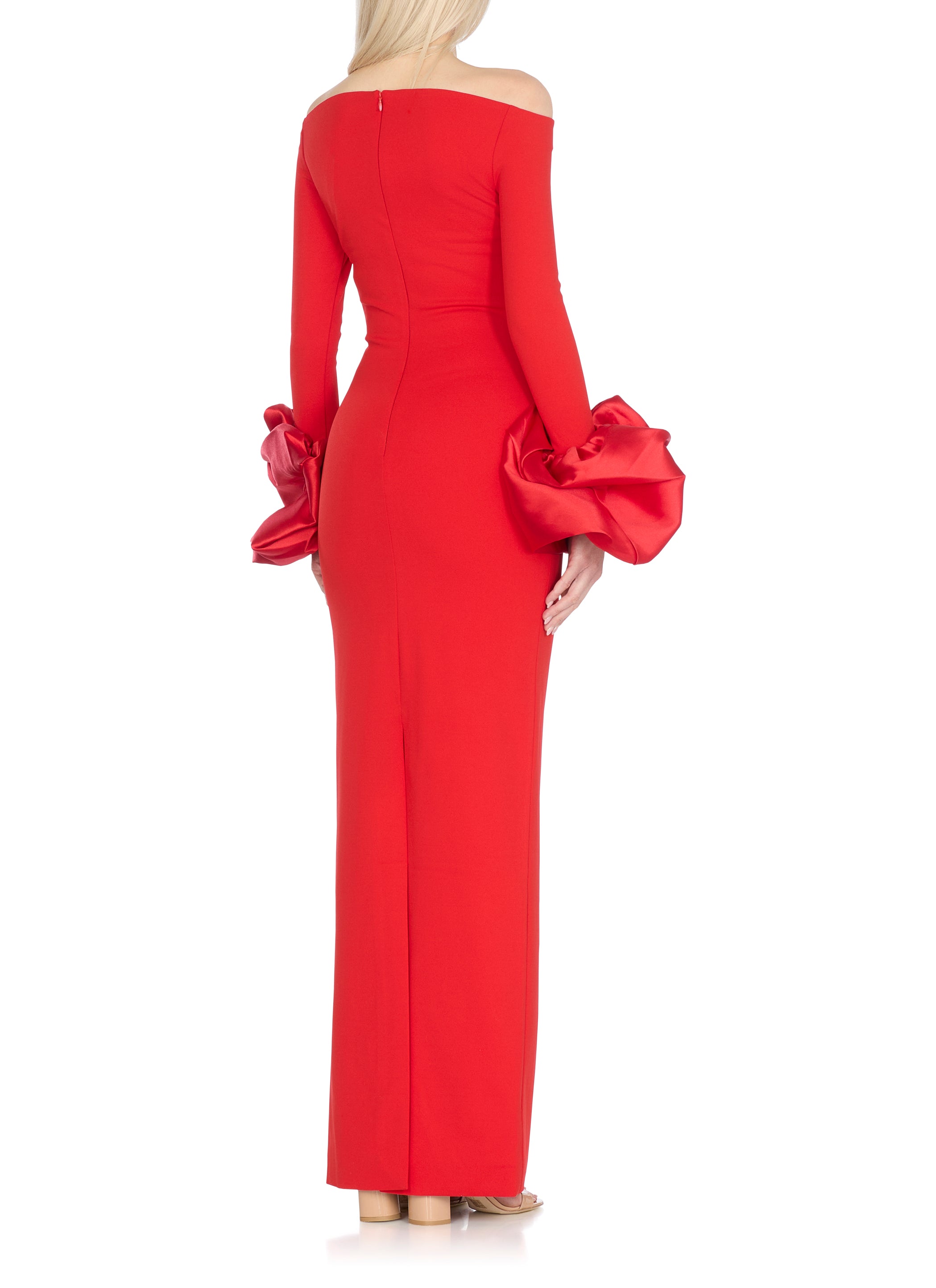 Solace London Dresses Red Polyester Elastane