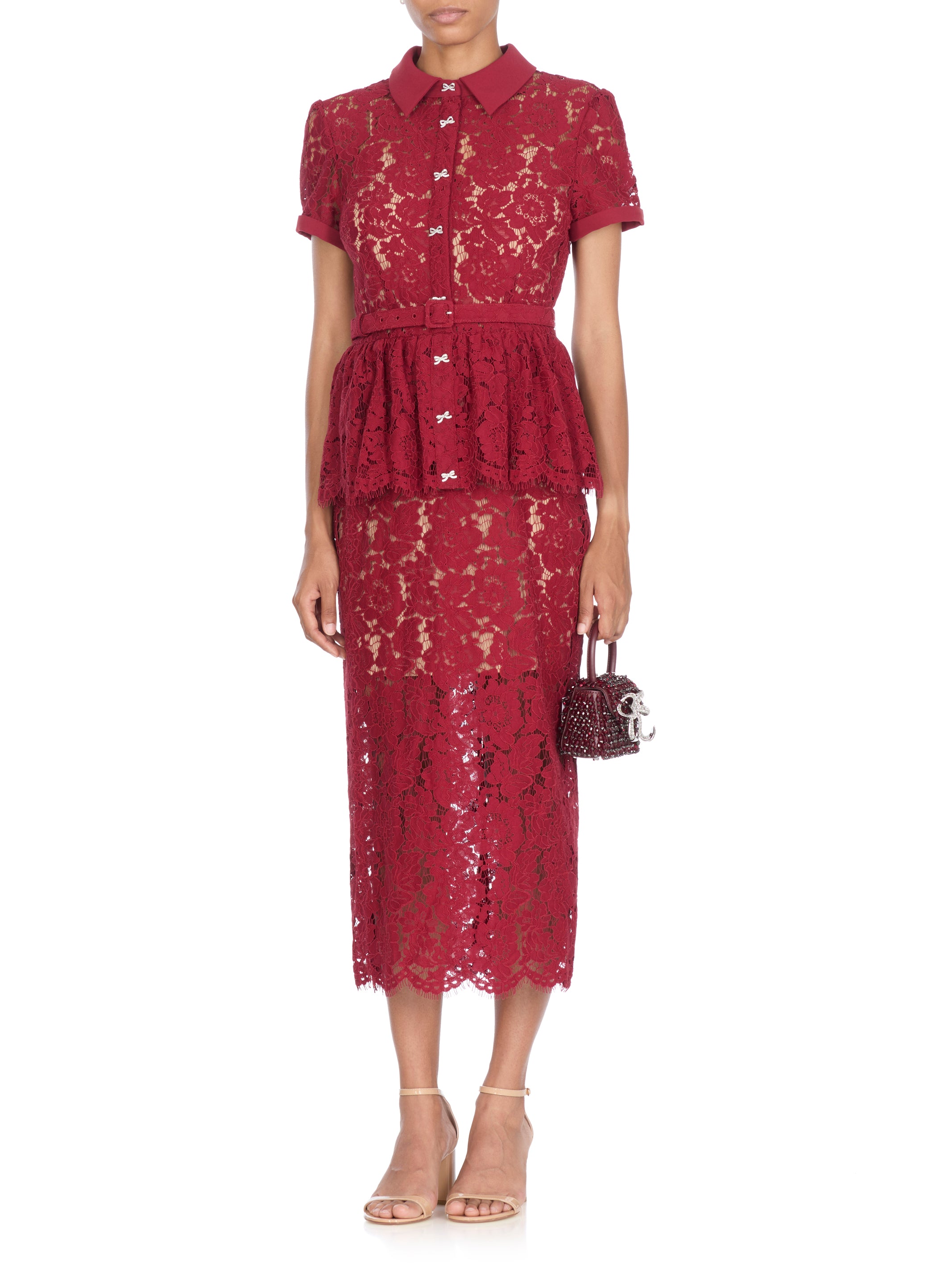 Self Portrait Dresses Bordeaux