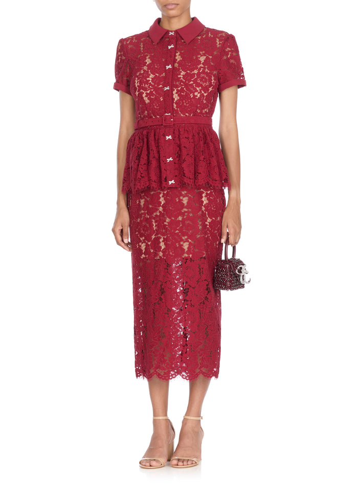 Self Portrait Dresses Bordeaux