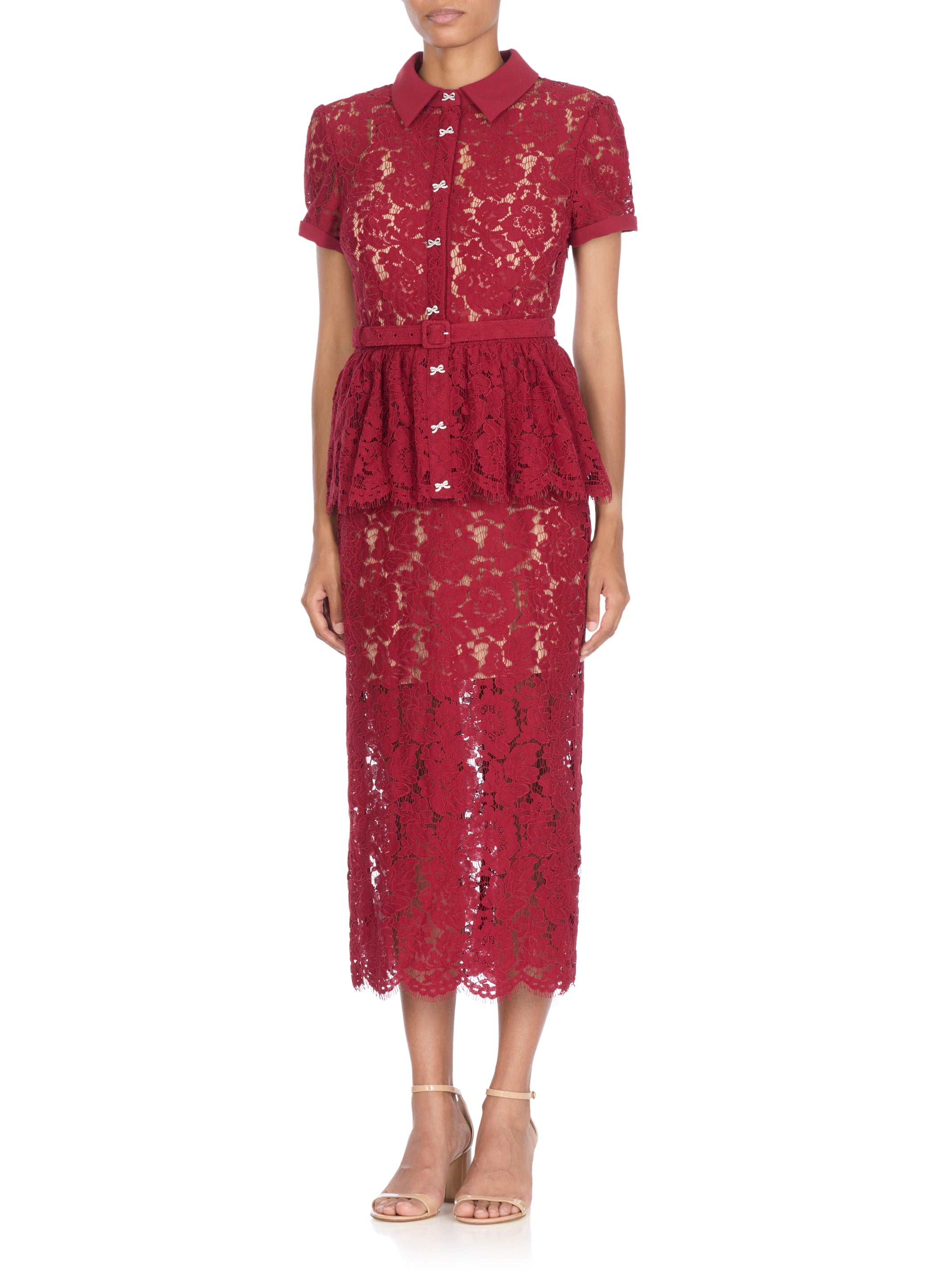 Self Portrait Dresses Bordeaux