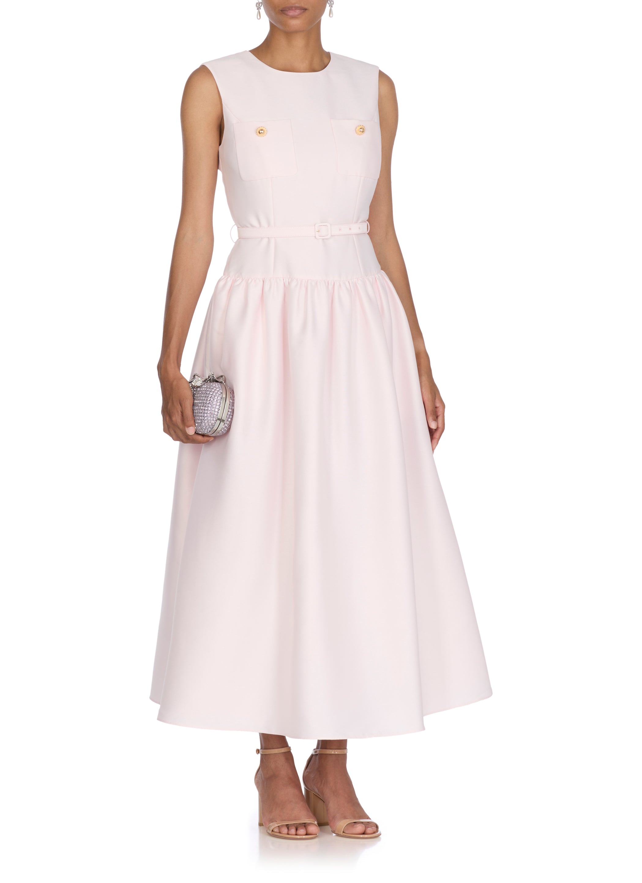 Self Portrait Dresses Pink Polyester Fabric 2