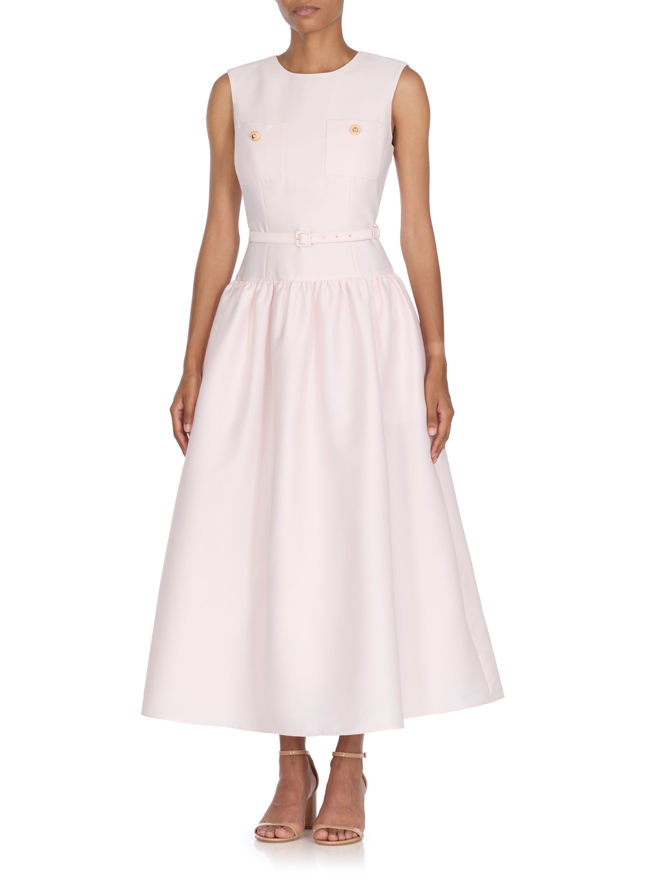 Self Portrait Dresses Pink Polyester Fabric 2