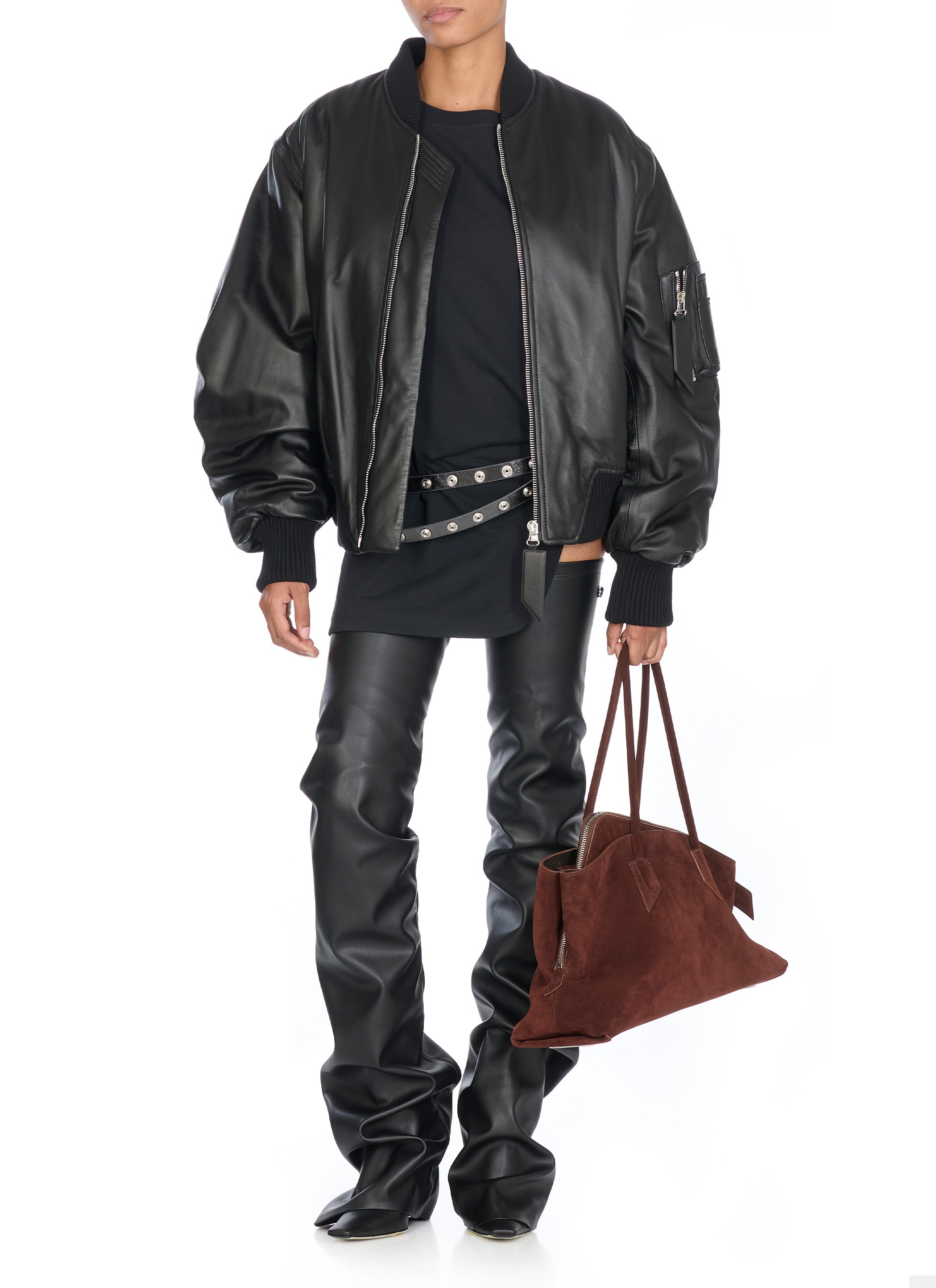The Attico Bags Brown Calf Leather