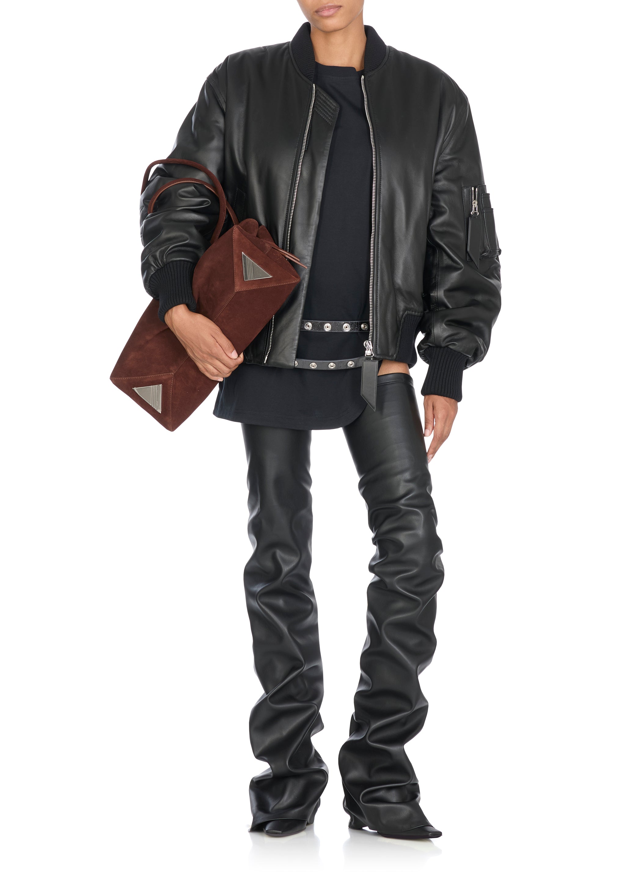 The Attico Bags Brown Calf Leather