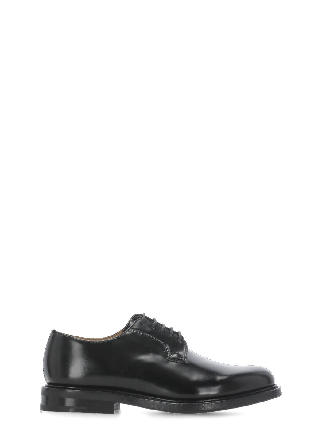 Churchs Flat Shoes Black Calf Leather