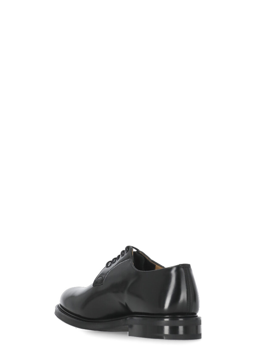 Churchs Flat Shoes Black Calf Leather