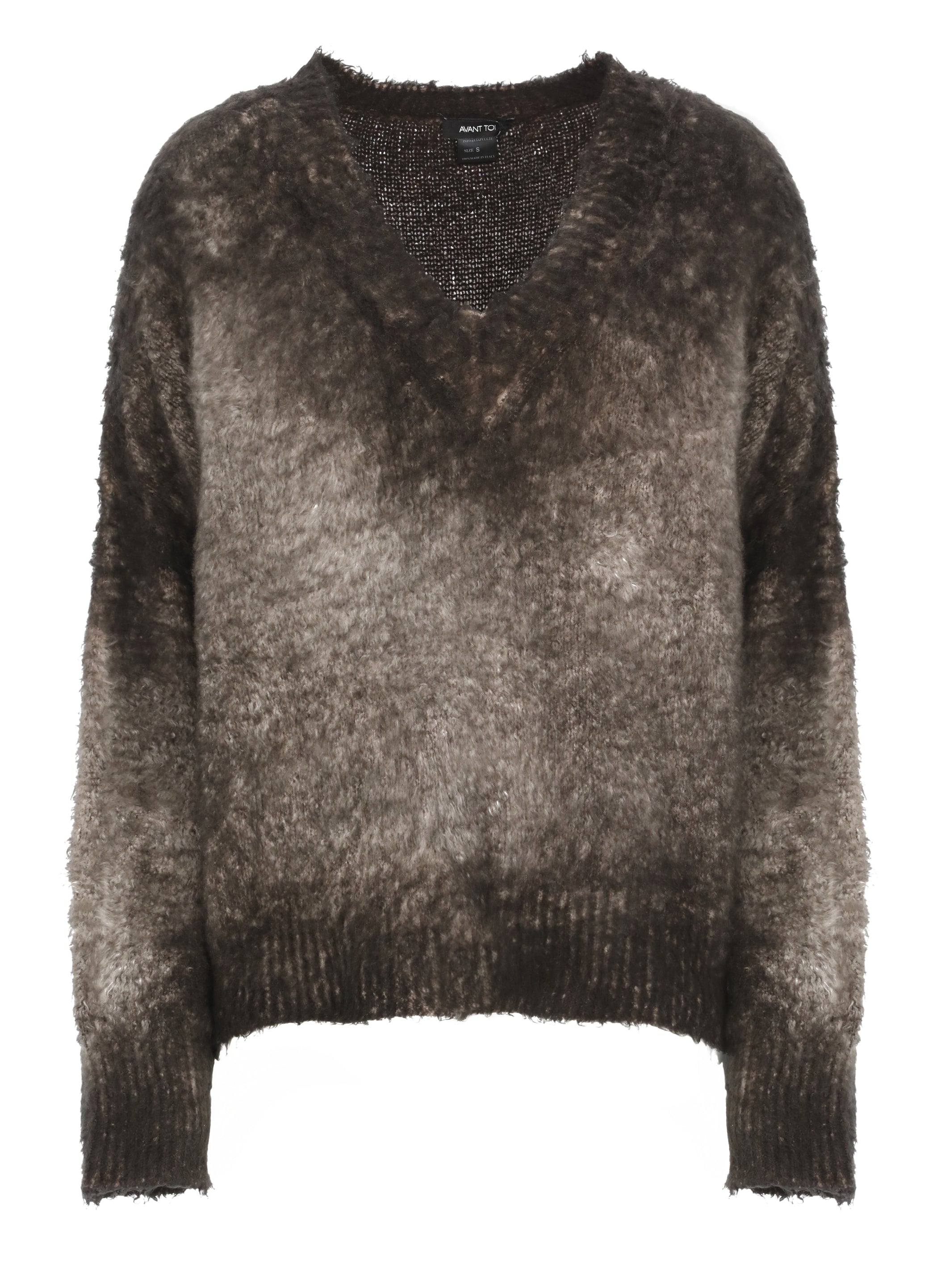 Avant Toi Sweaters Grey Cotton Polyamide Elastane