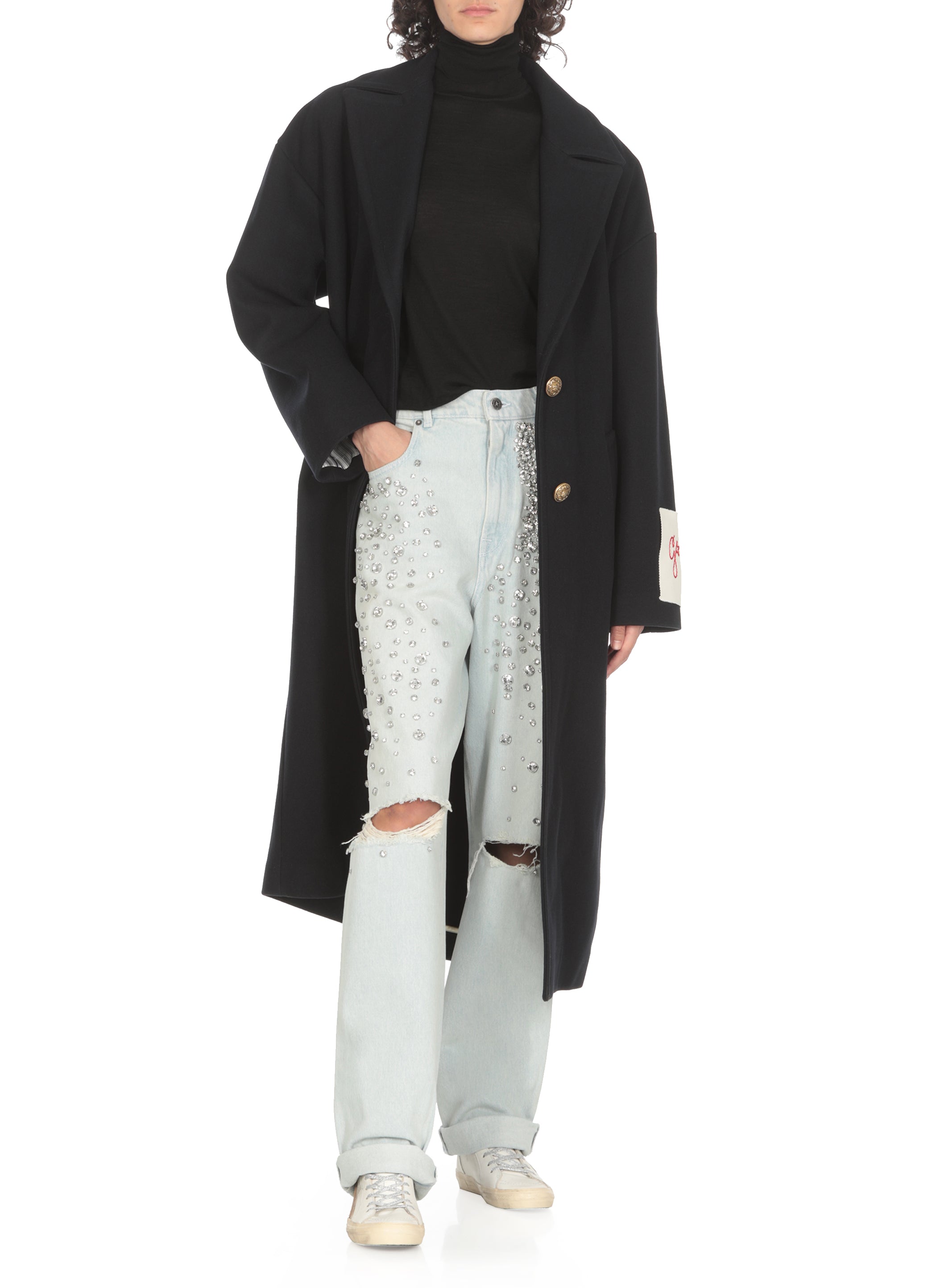 Golden Goose Coats Blue