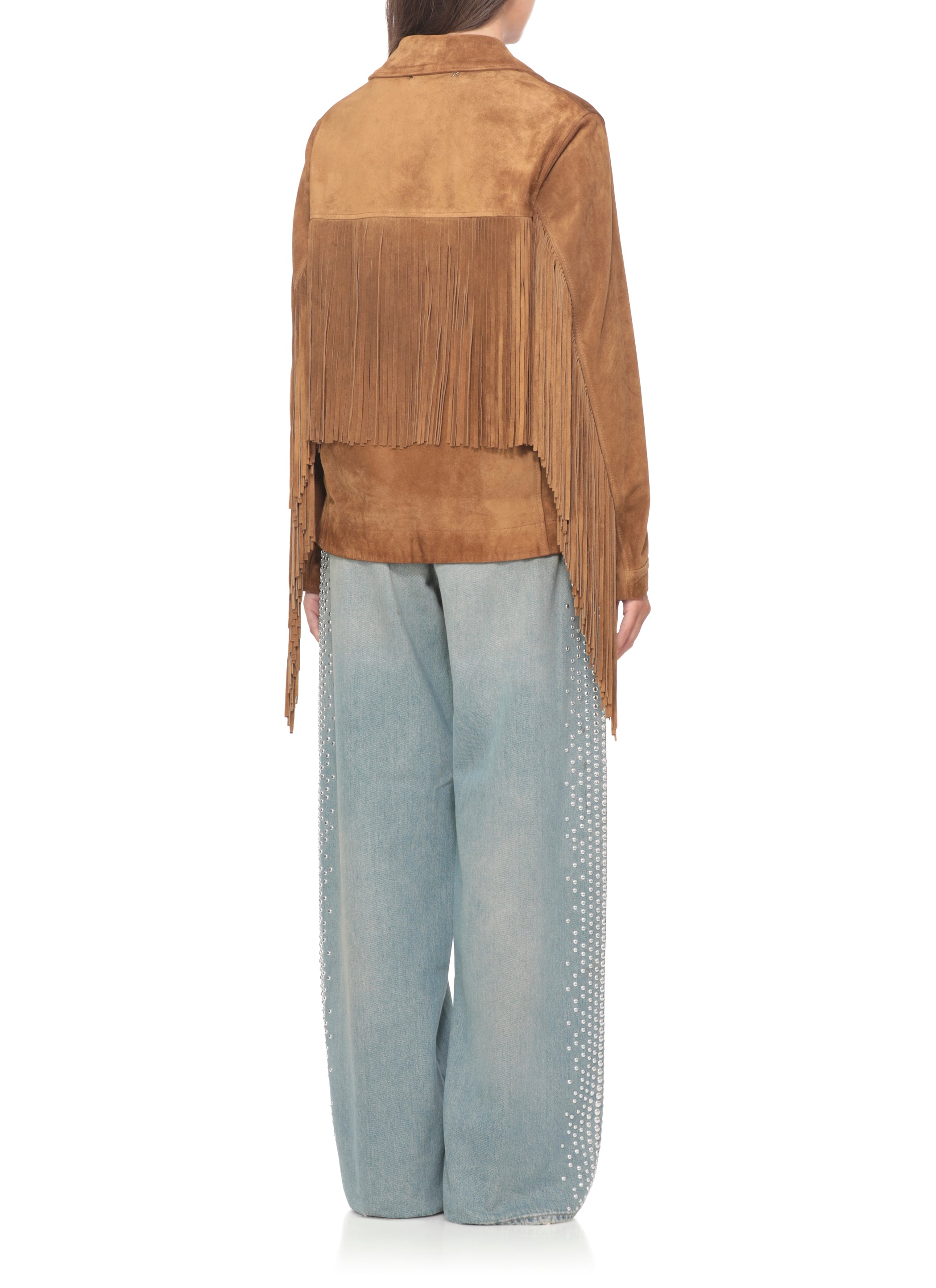 Golden Goose Jackets Brown Cowhide Lining: Viscose