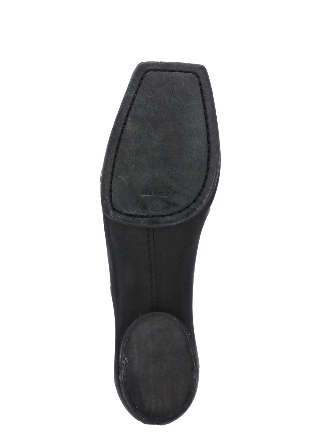 Uma Wang Flat Shoes Black Calf Leather