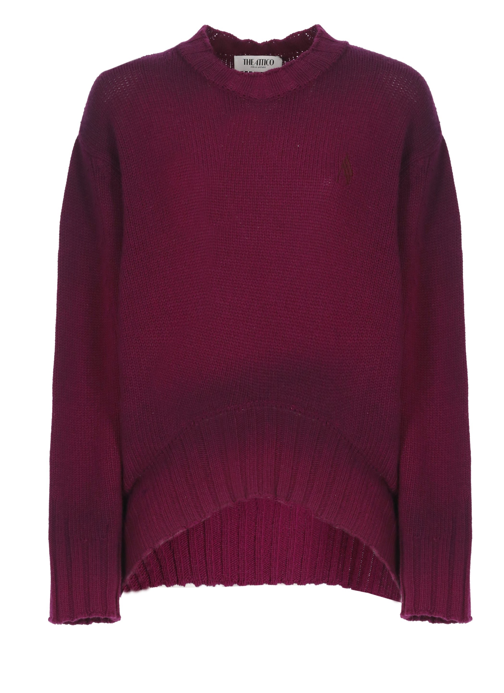 The Attico Sweaters Purple Wool Cashmere