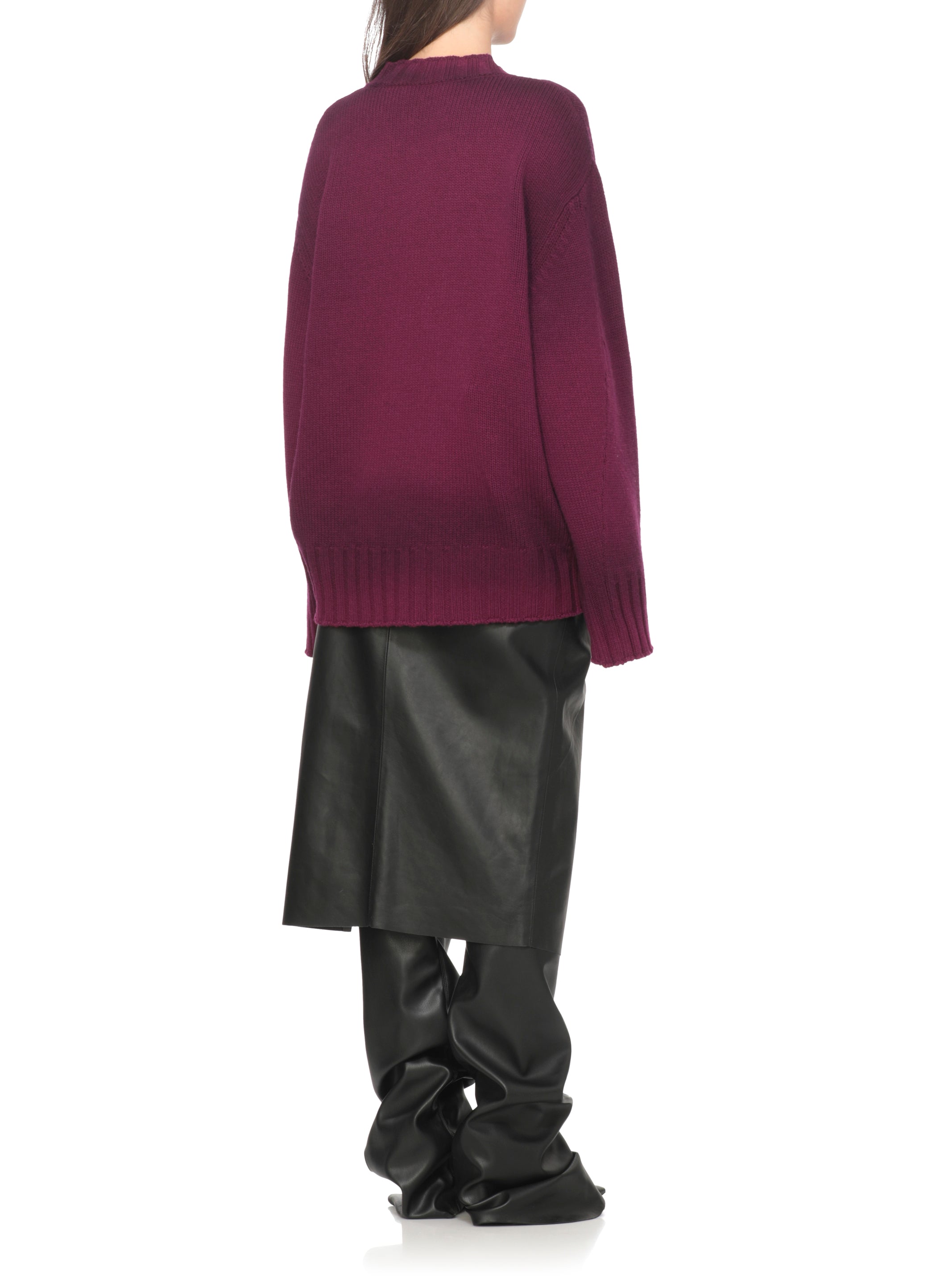 The Attico Sweaters Purple Wool Cashmere