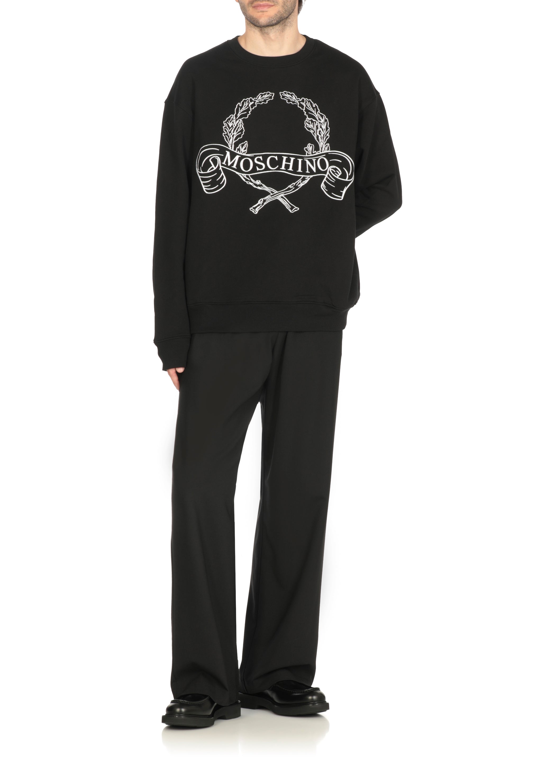 Moschino Sweaters Black Cotton