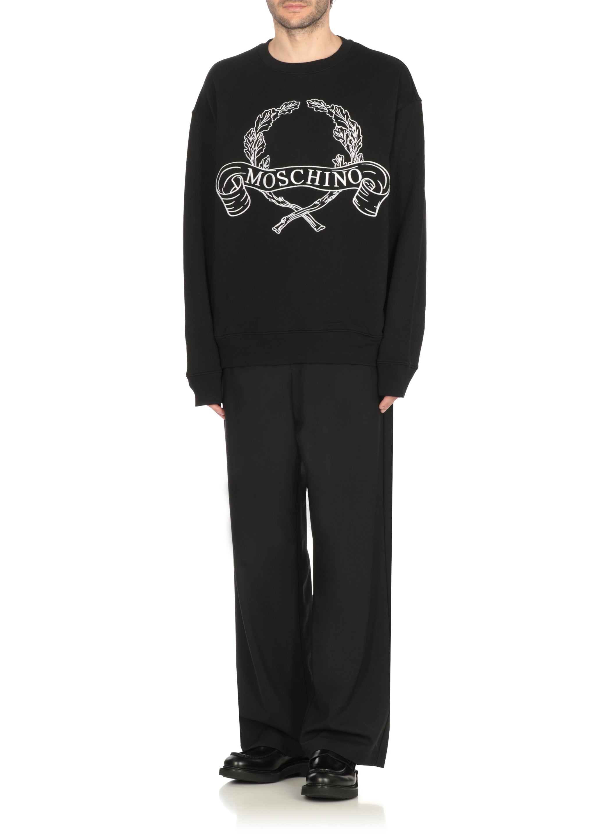 Moschino Sweaters Black Cotton