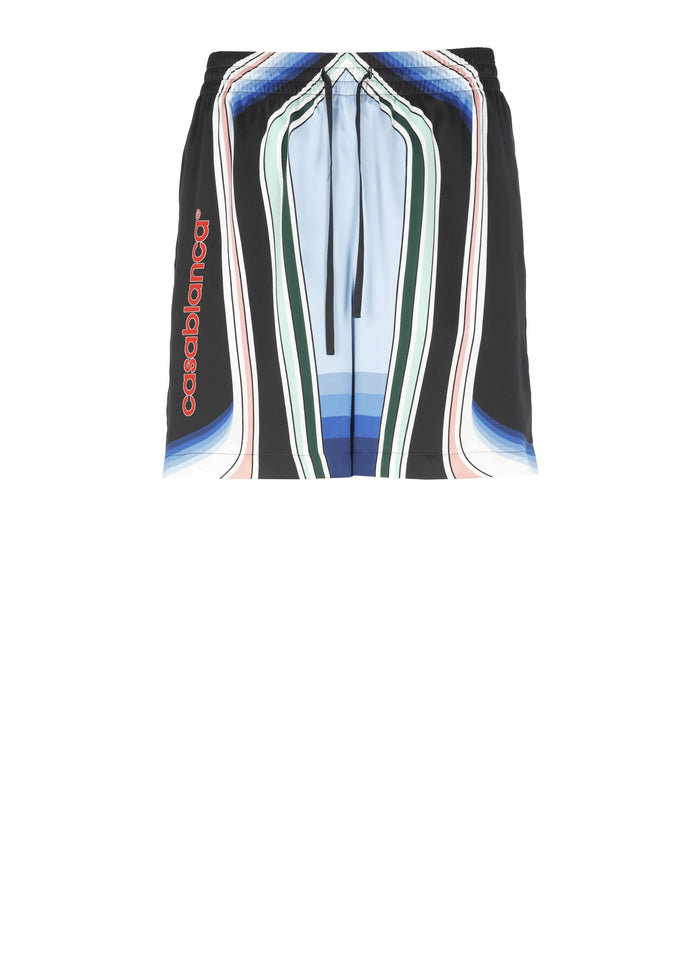 Casablanca Shorts Black Silk Lining: Polyester