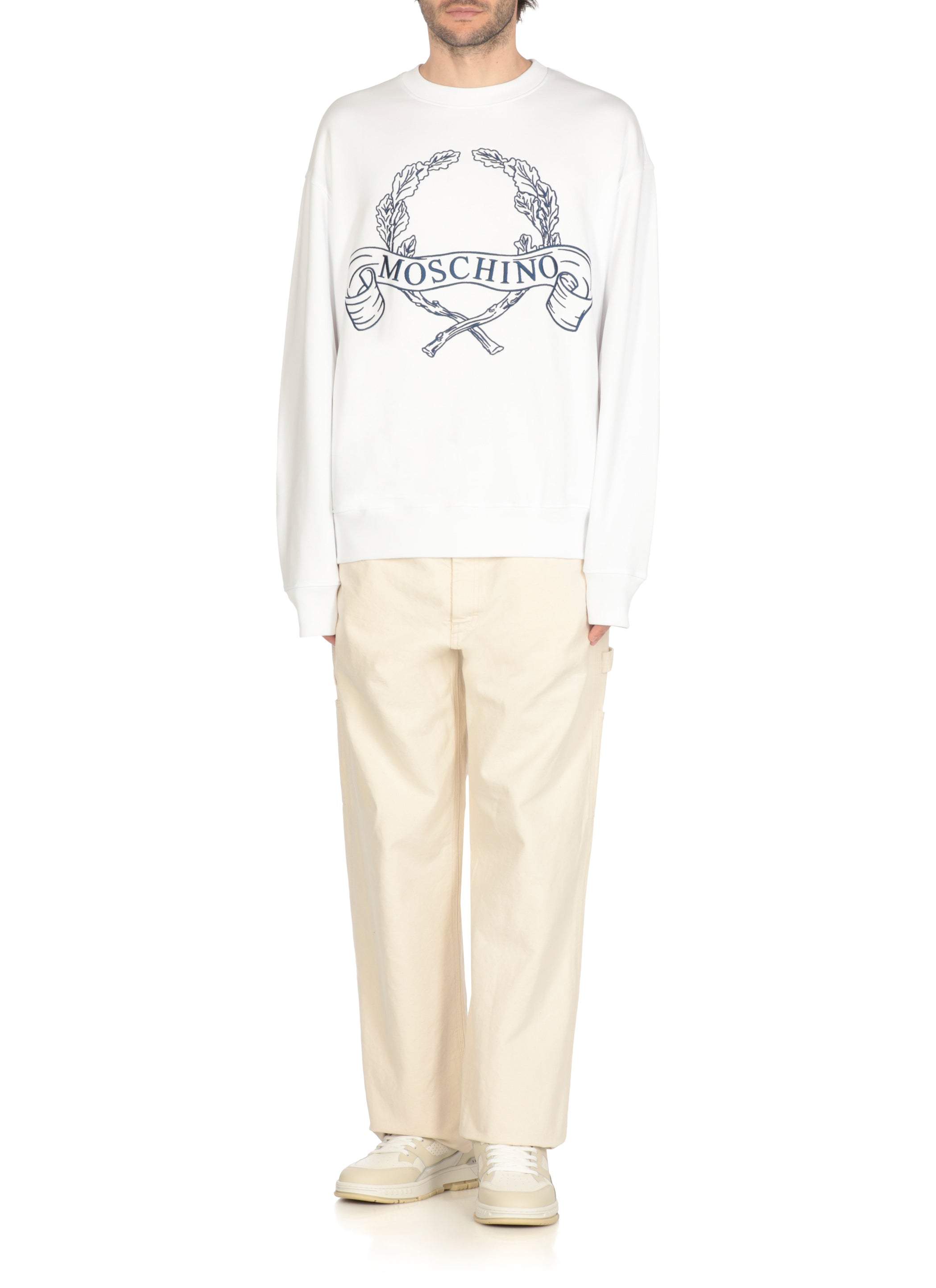 Moschino Sweaters White Cotton