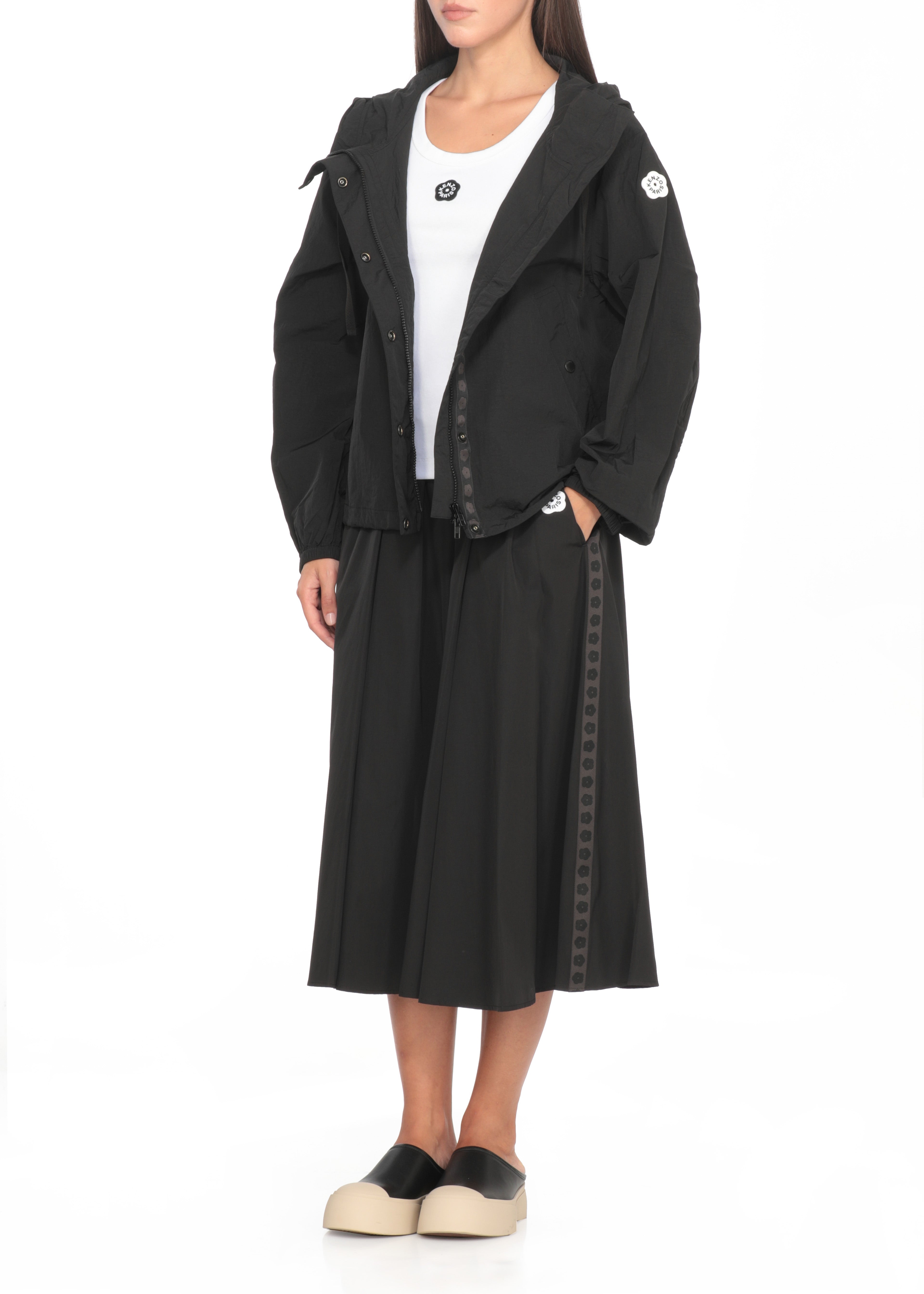 Kenzo Skirts Black Polyester Cotton