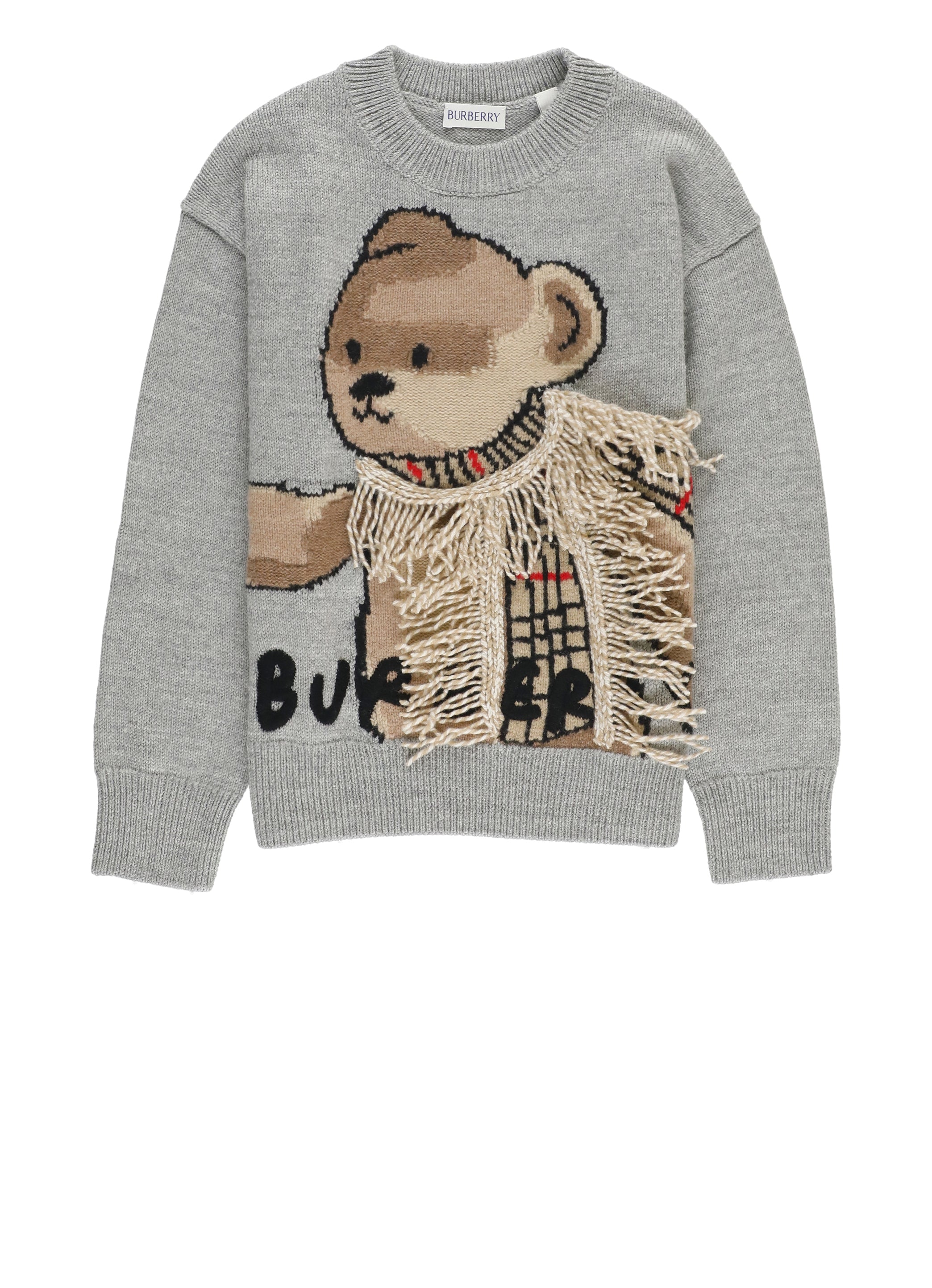 Burberry Kids Sweaters Grey