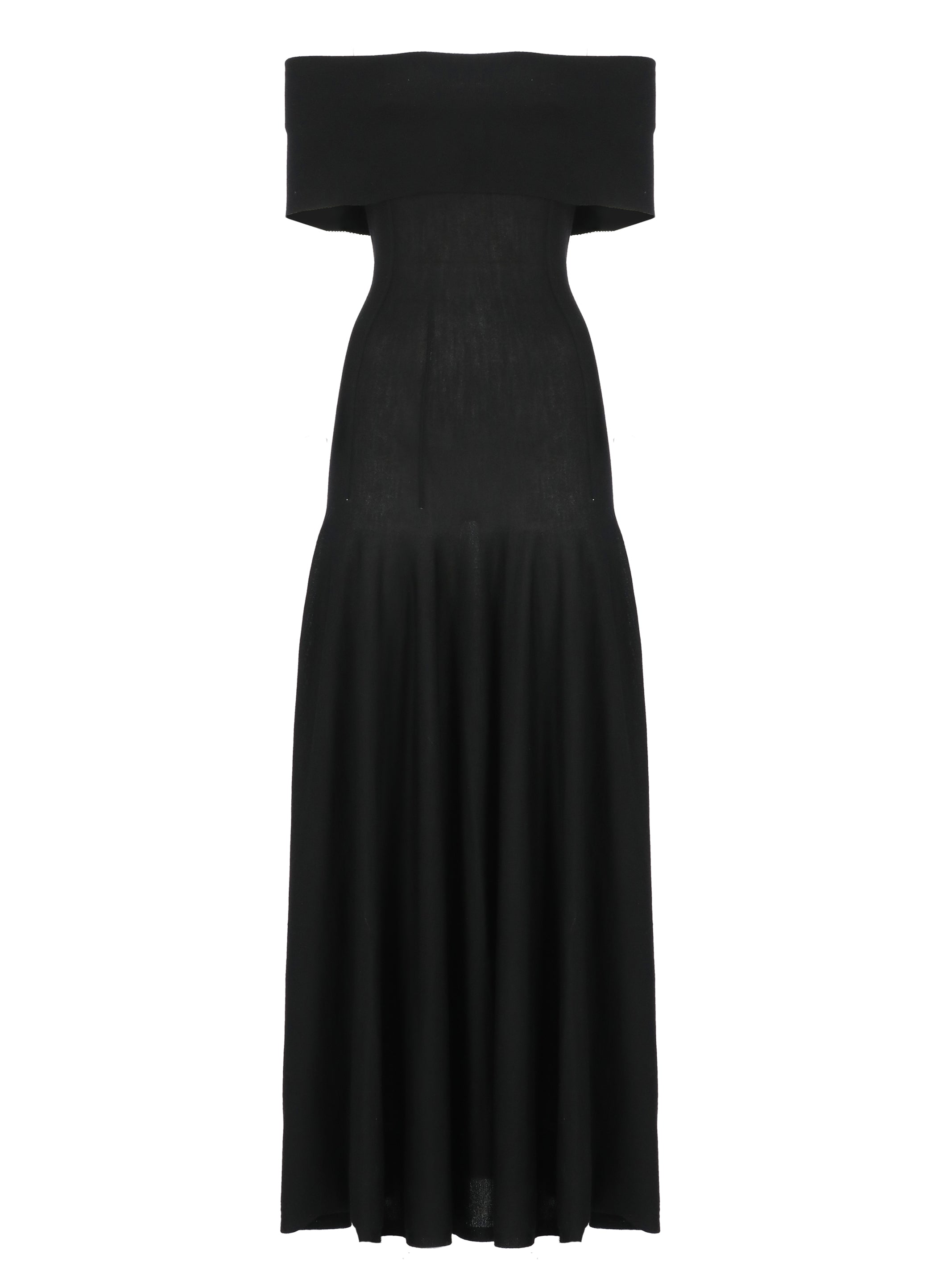 KHAITE Dresses Black Wool Polyamide