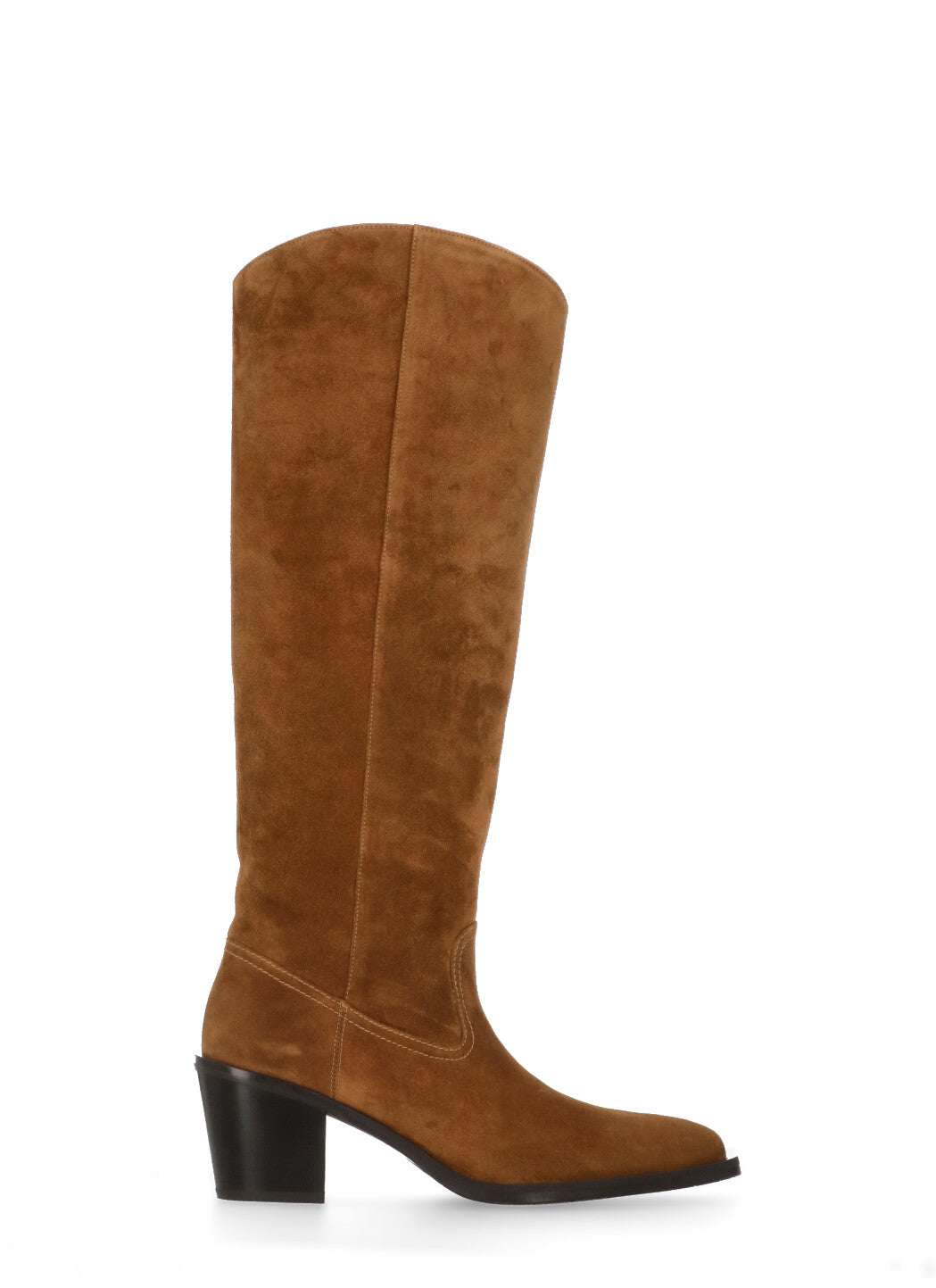Stuart Weitzman Boots Brown Cowhide Sole: Rubber