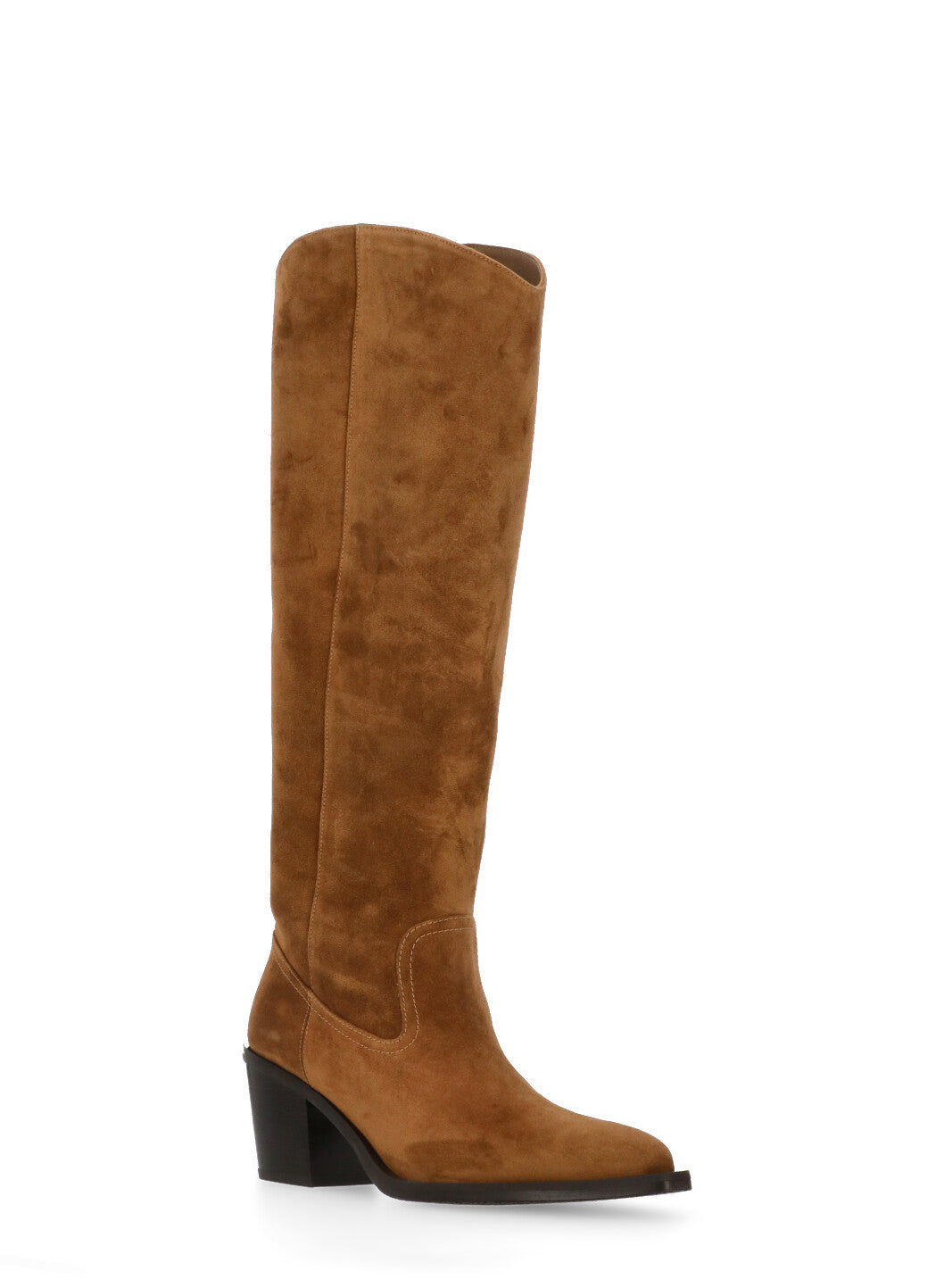 Stuart Weitzman Boots Brown Cowhide Sole: Rubber