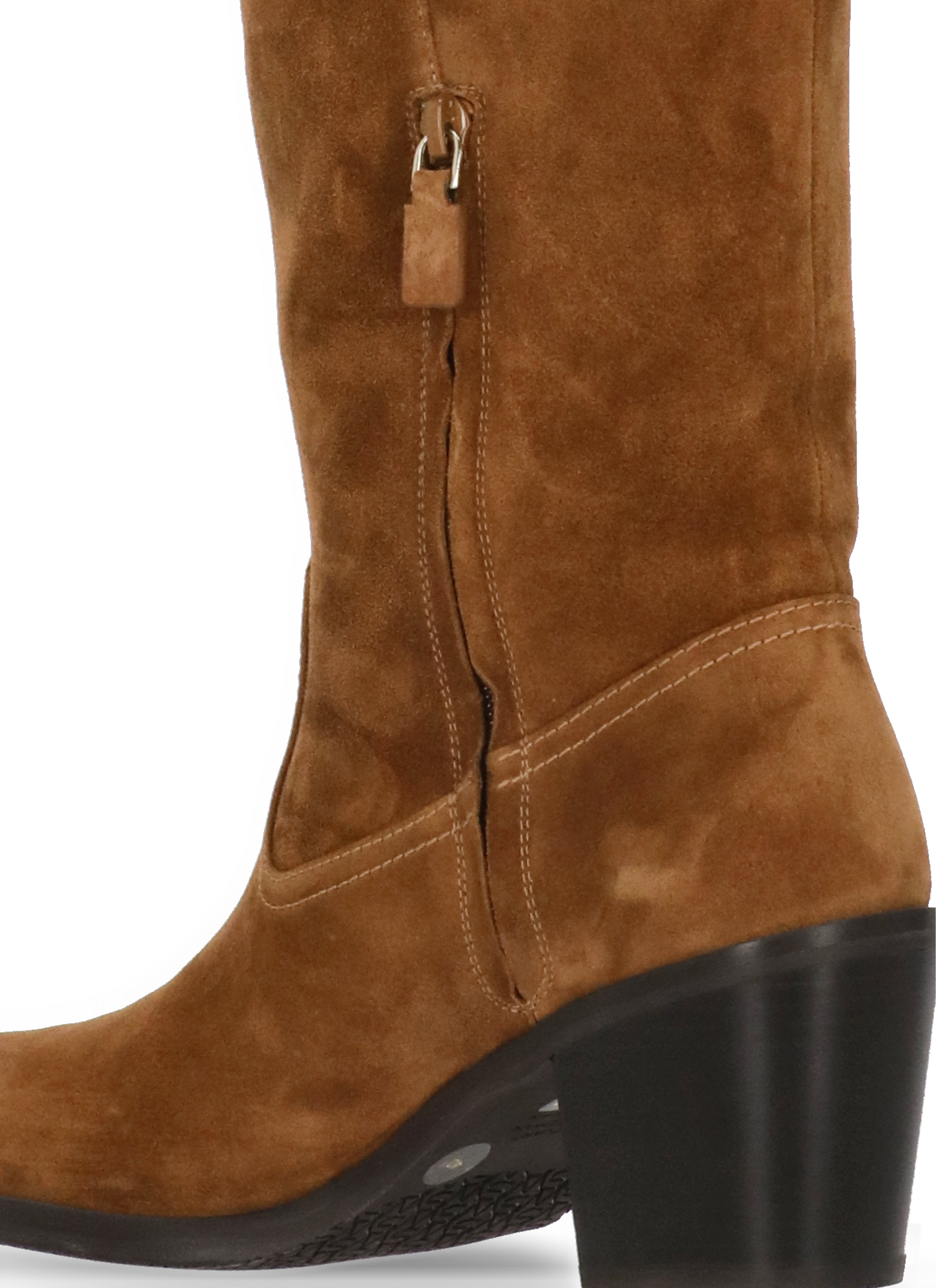 Stuart Weitzman Boots Brown Cowhide Sole: Rubber