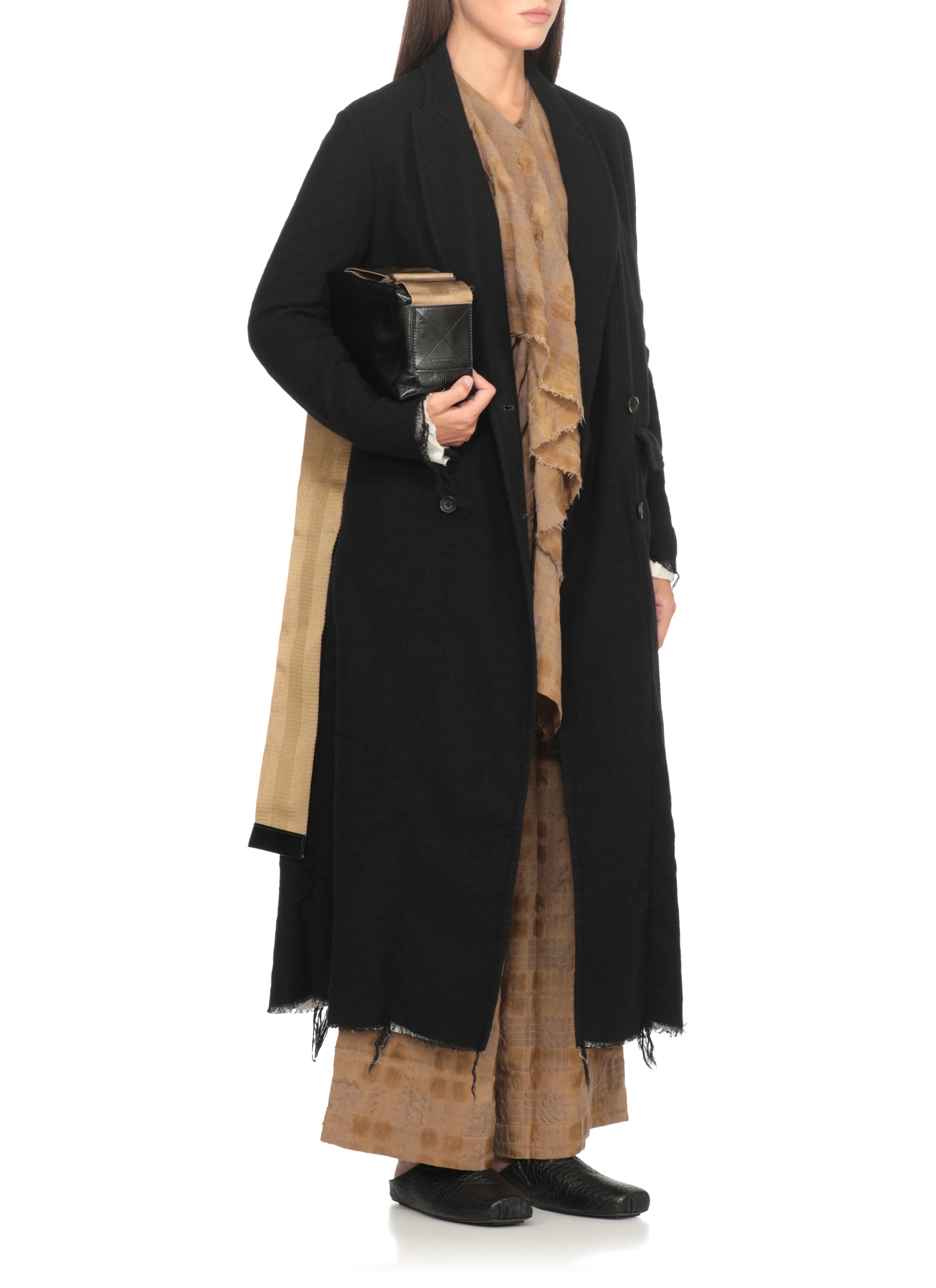 Uma Wang Trousers Beige Virgin Wool Viscose