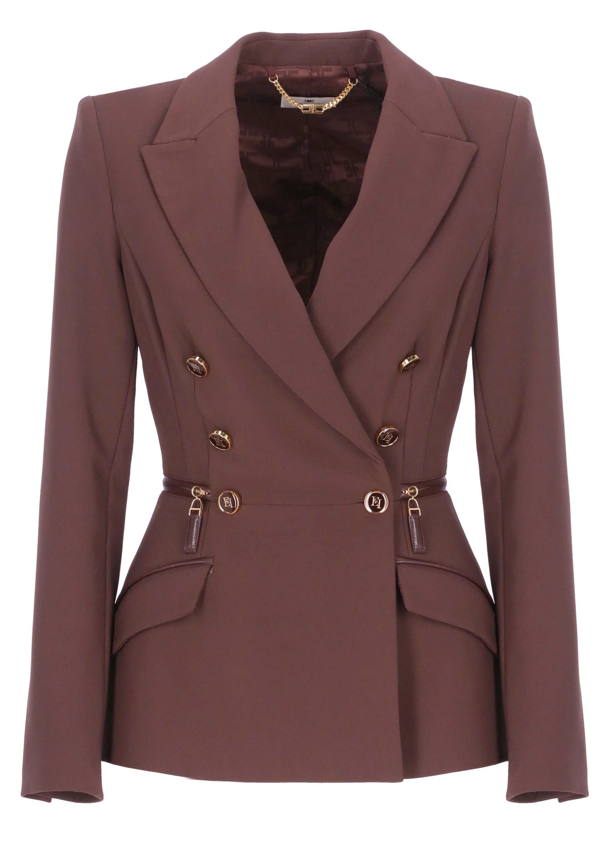 Elisabetta Franchi Jackets Bordeaux