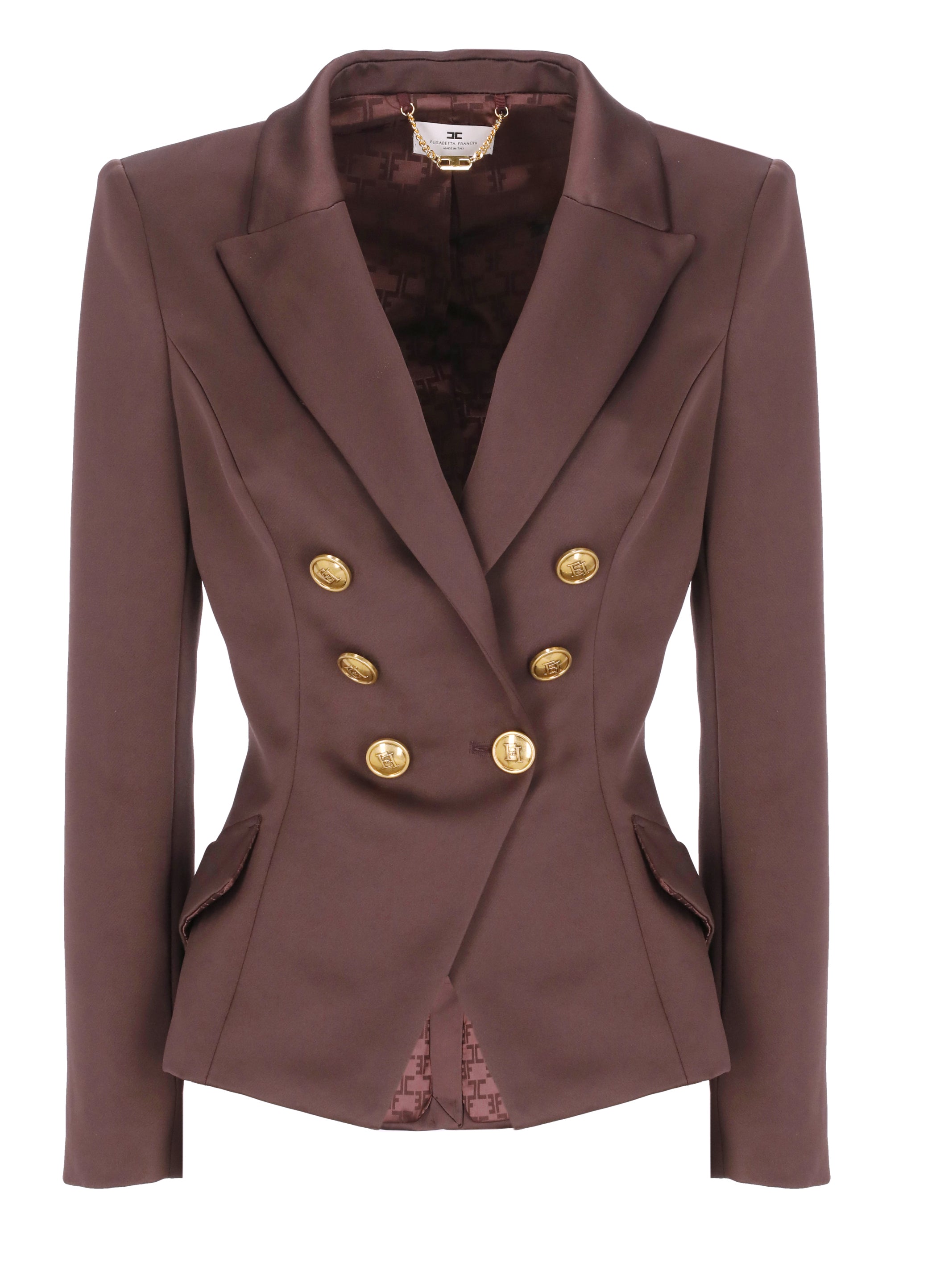 Elisabetta Franchi Jackets Bordeaux
