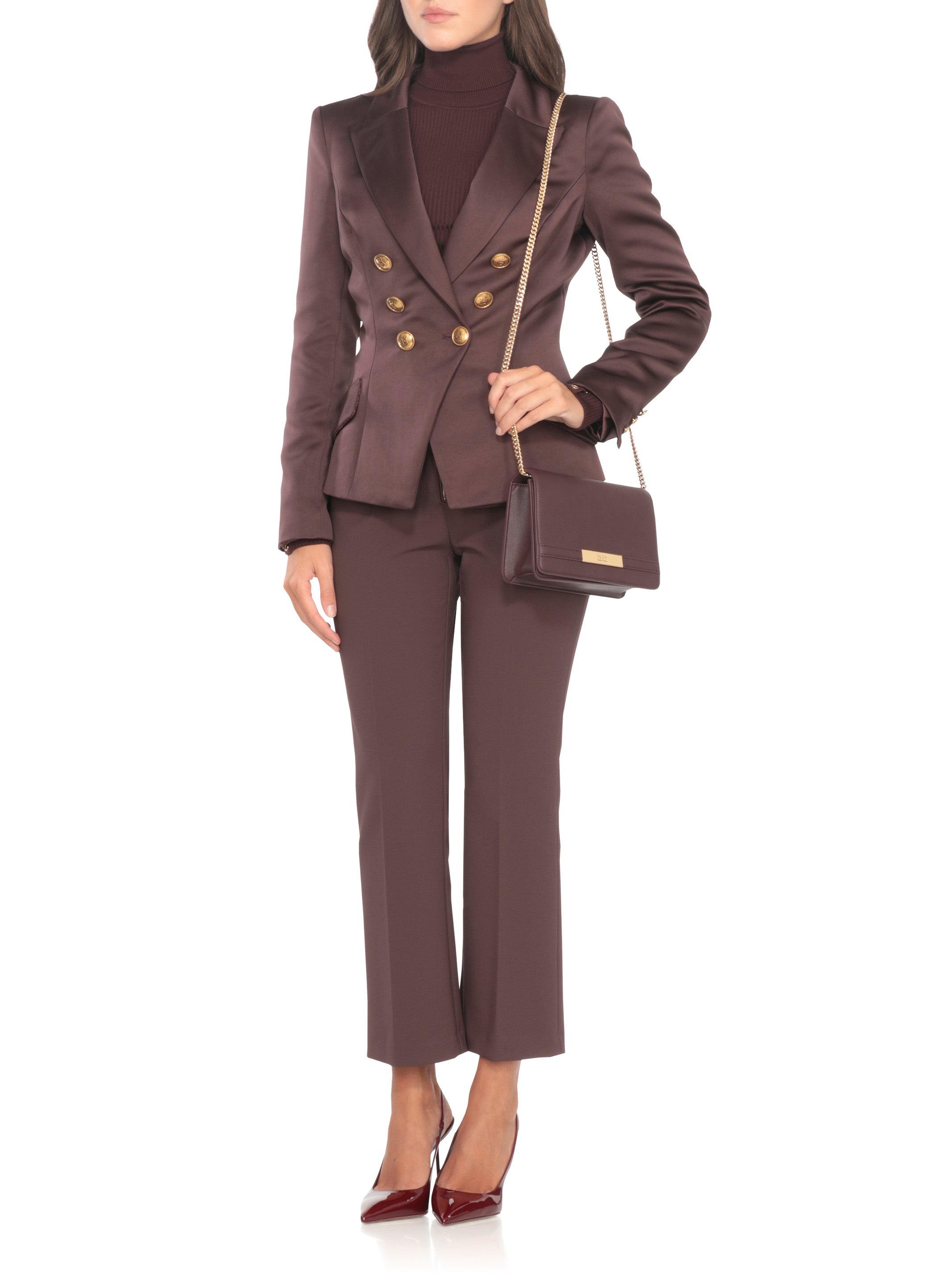 Elisabetta Franchi Jackets Bordeaux