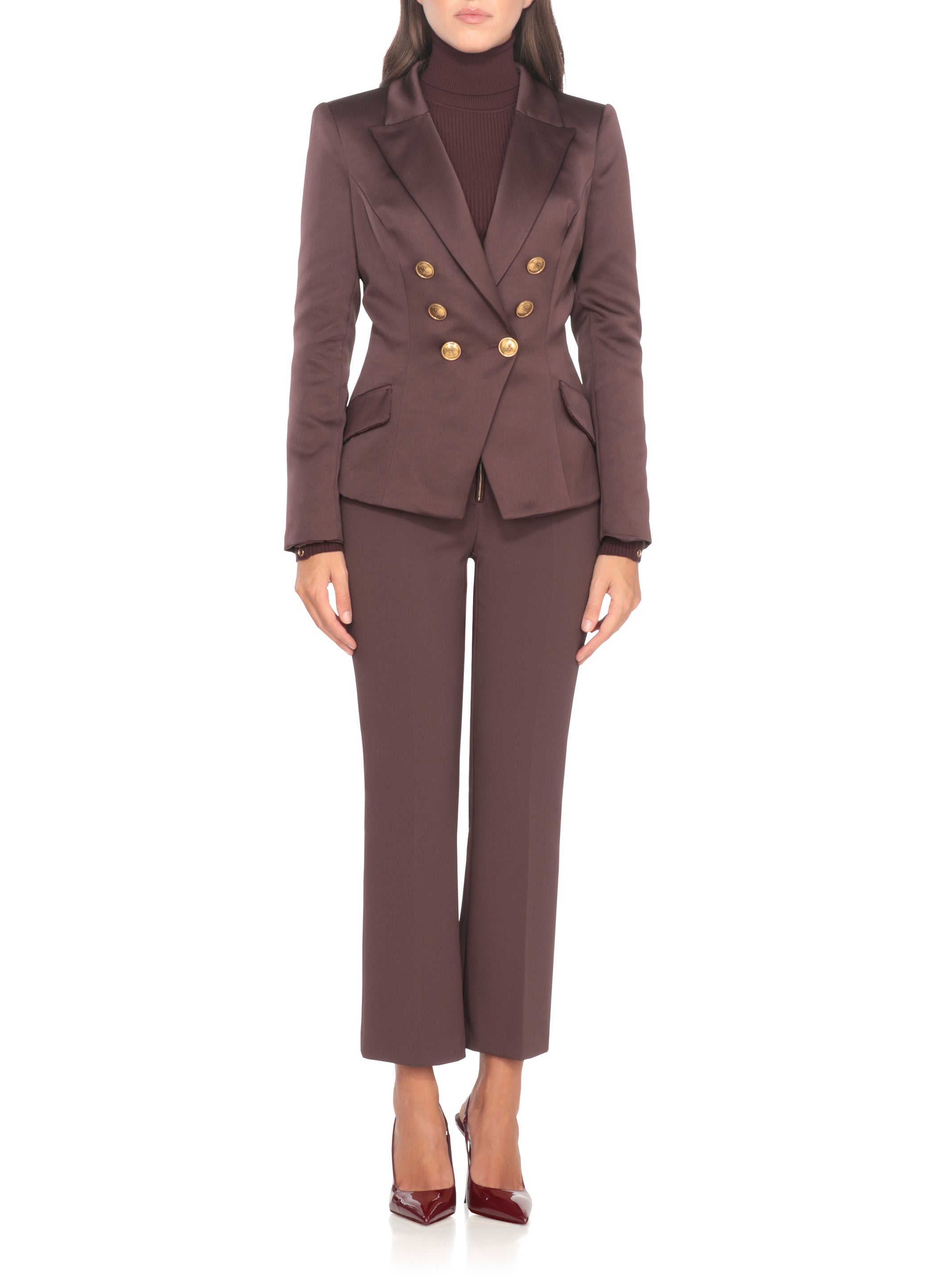Elisabetta Franchi Jackets Bordeaux