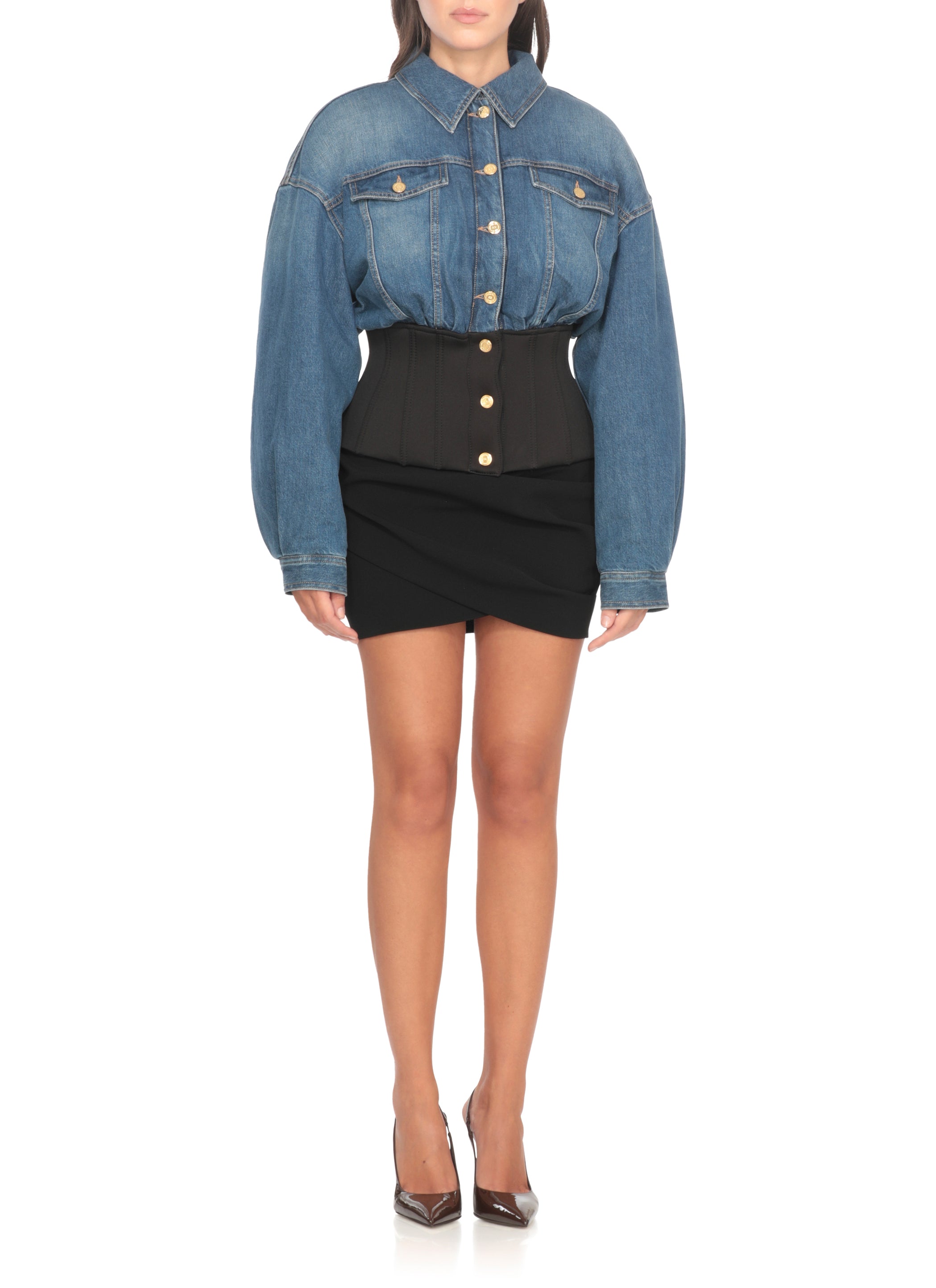 Elisabetta Franchi Coats Blue