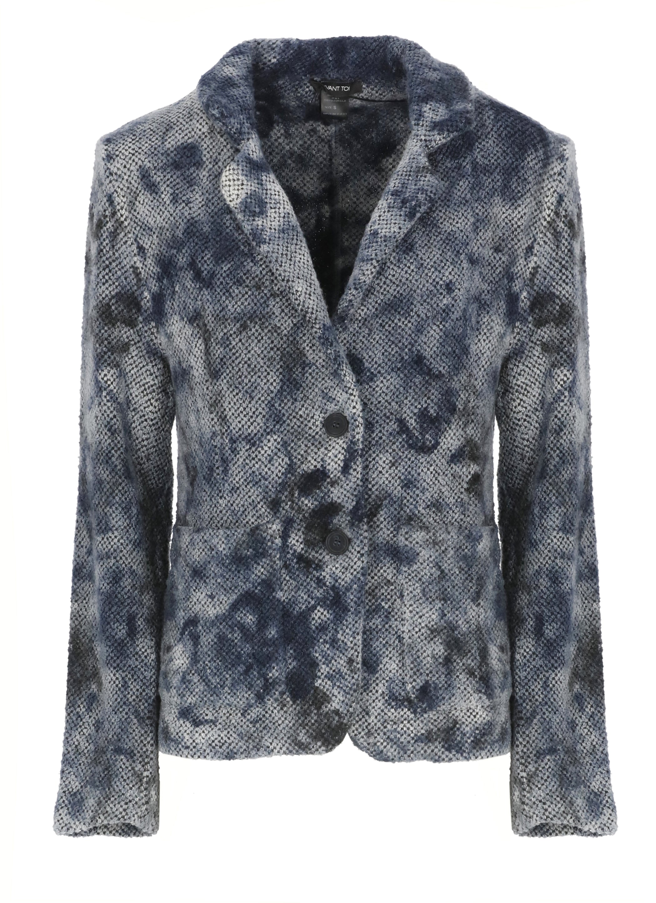 Avant Toi Jackets Blue Virgin Wool Silk