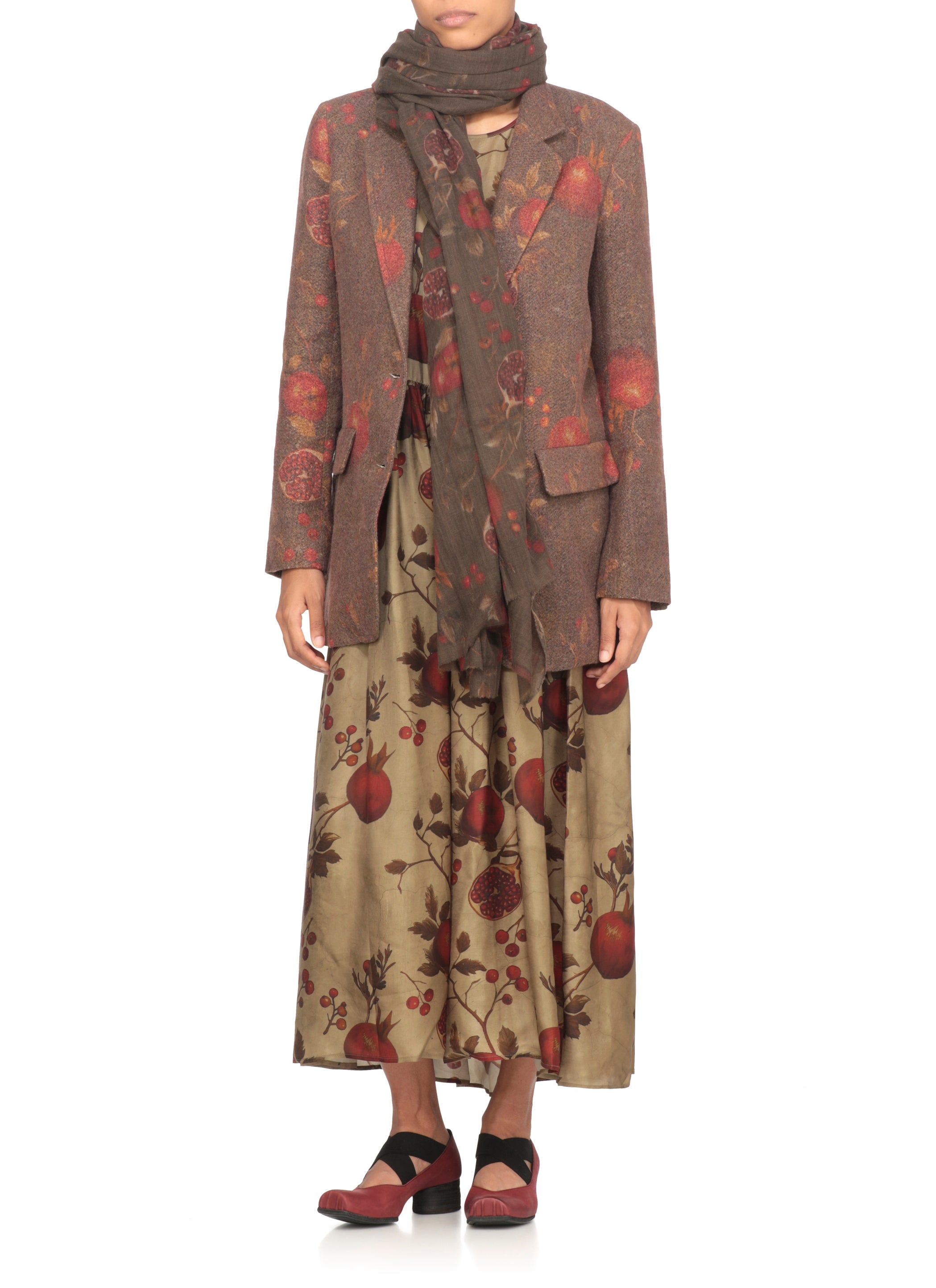 Uma Wang Jackets Brown Virgin Wool Linen Polyamide