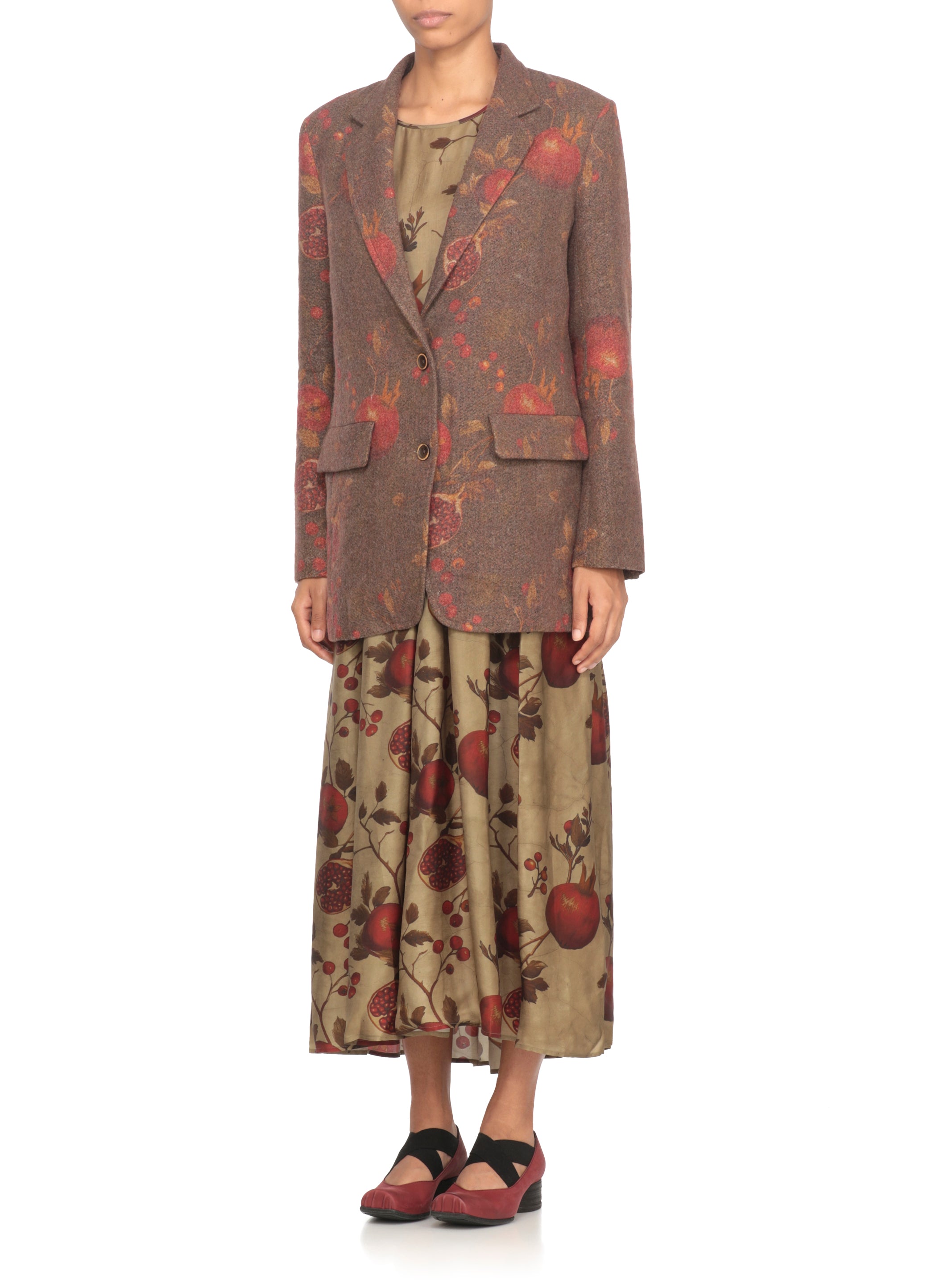 Uma Wang Jackets Brown Virgin Wool Linen Polyamide