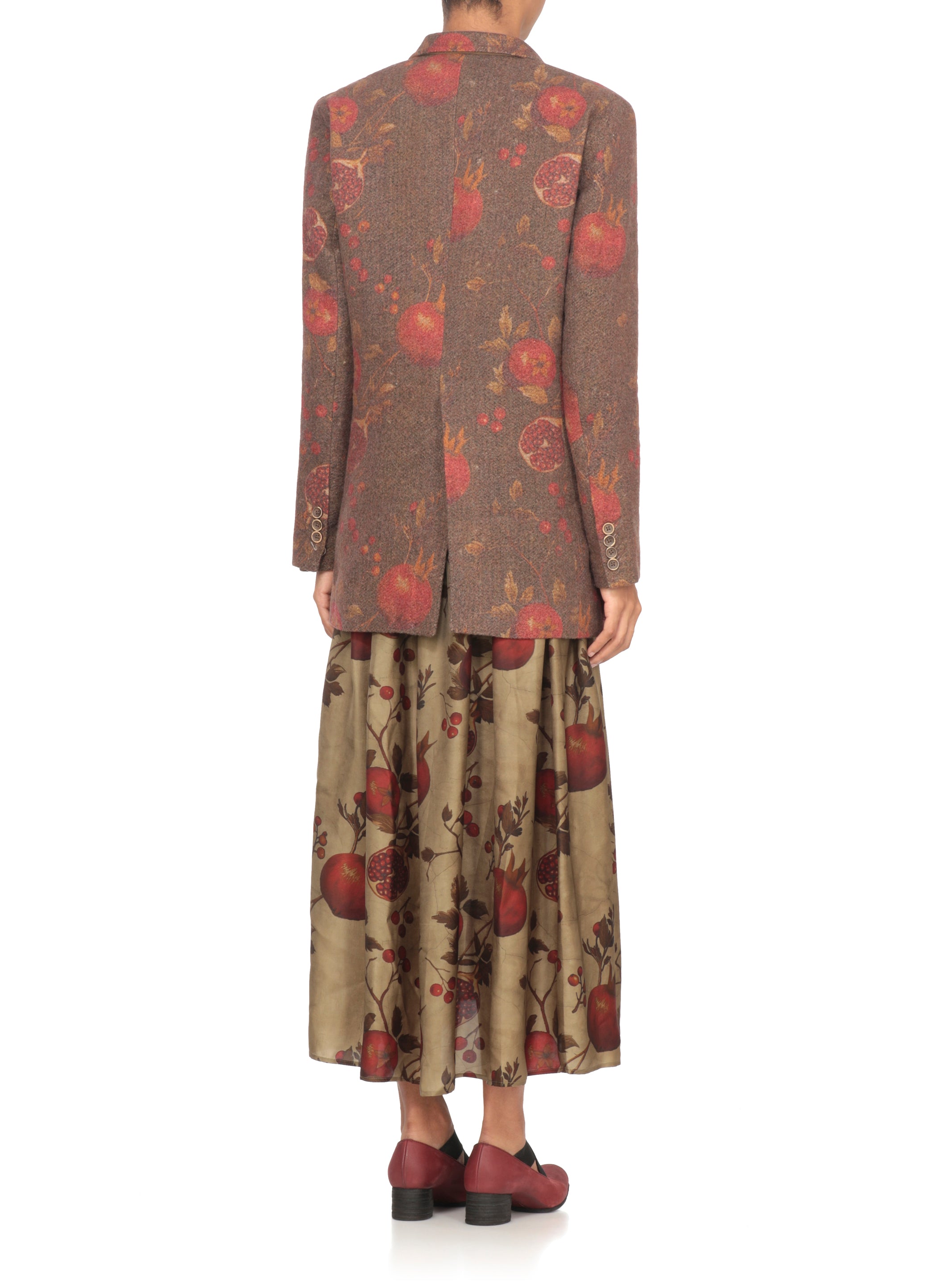Uma Wang Jackets Brown Virgin Wool Linen Polyamide