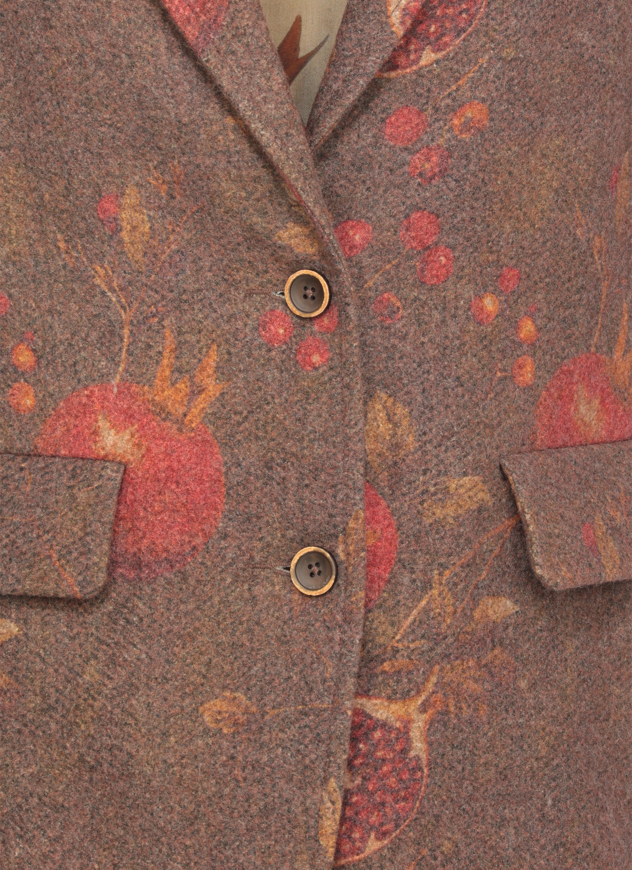 Uma Wang Jackets Brown Virgin Wool Linen Polyamide