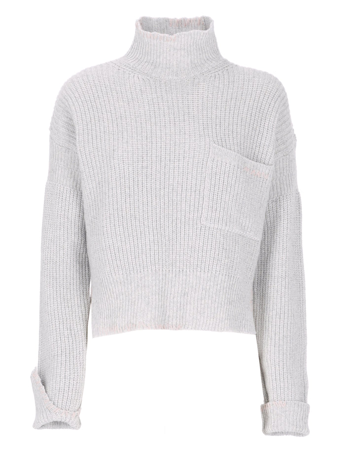 Marni Sweaters Grey Virgin Wool