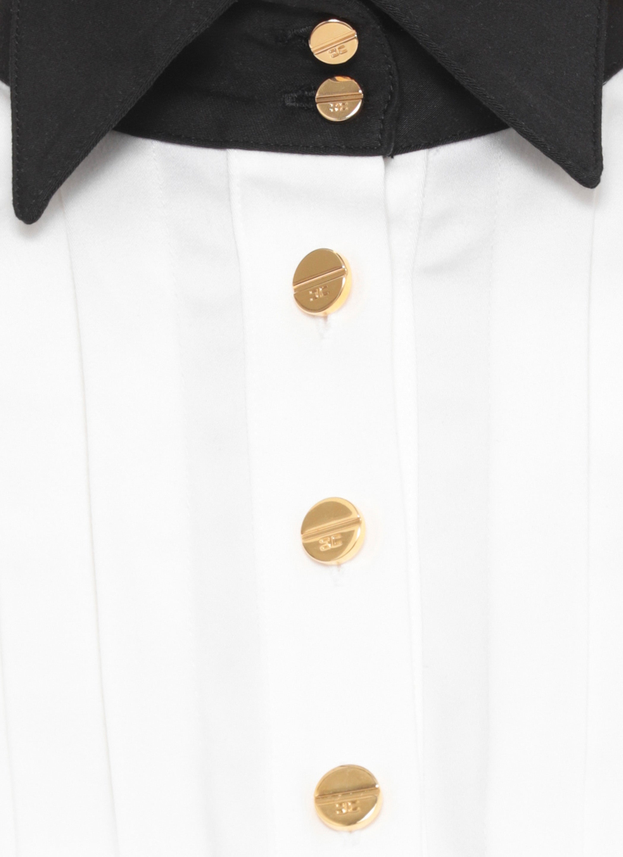 Elisabetta Franchi Shirts White Lyocell Elastane