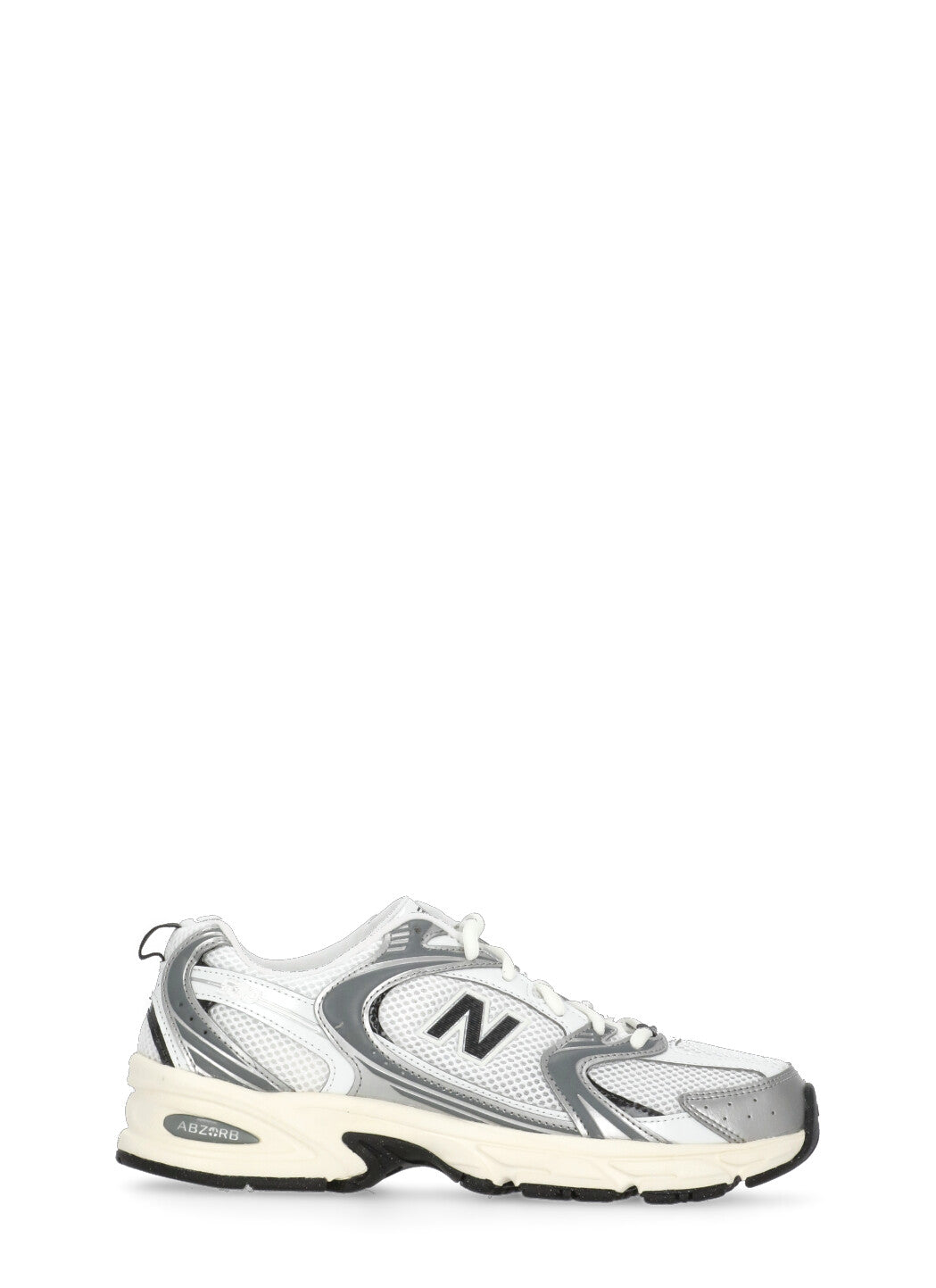 New Balance Sneakers White Fabric Sole: Rubber