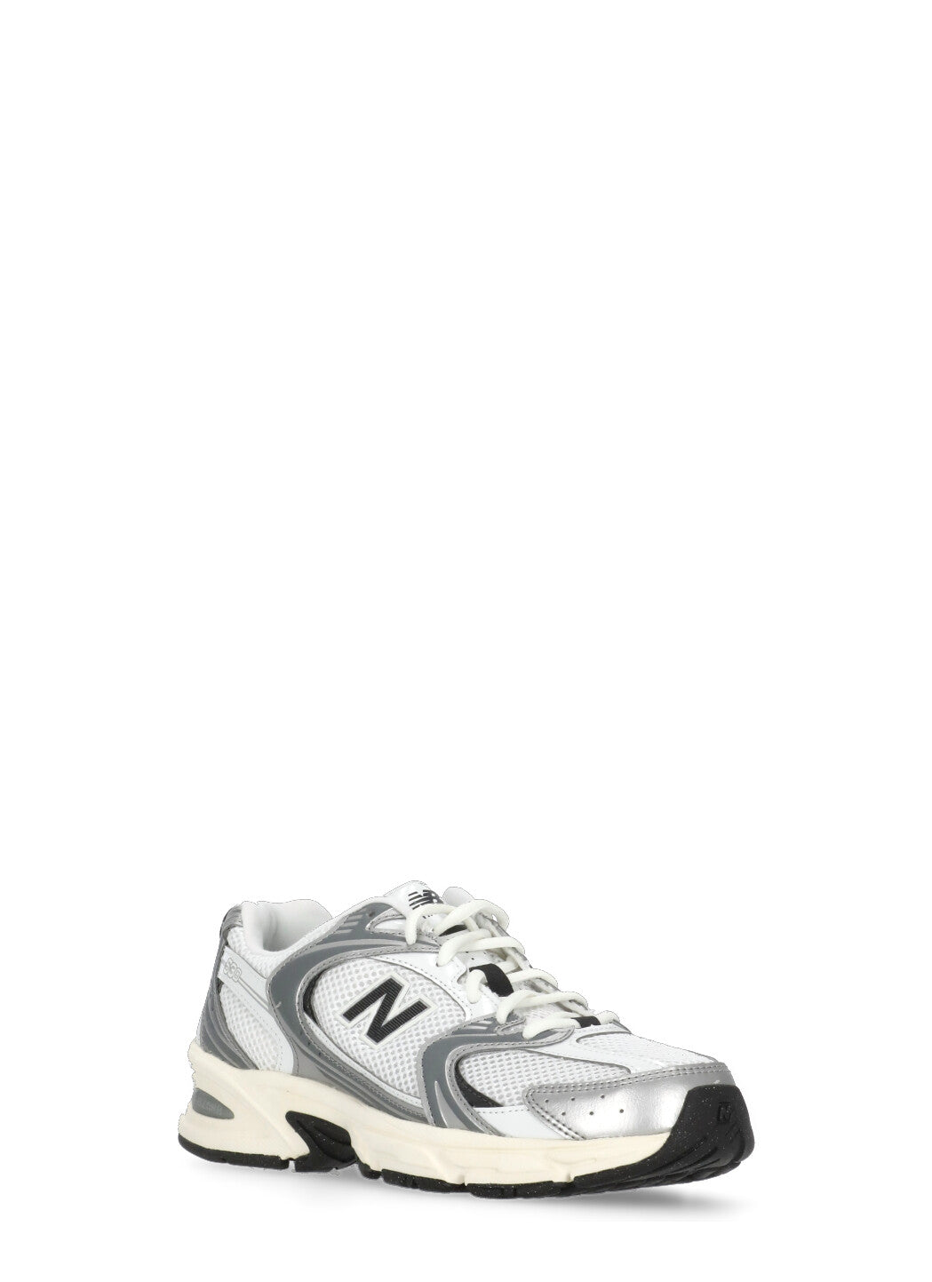 New Balance Sneakers White Fabric Sole: Rubber