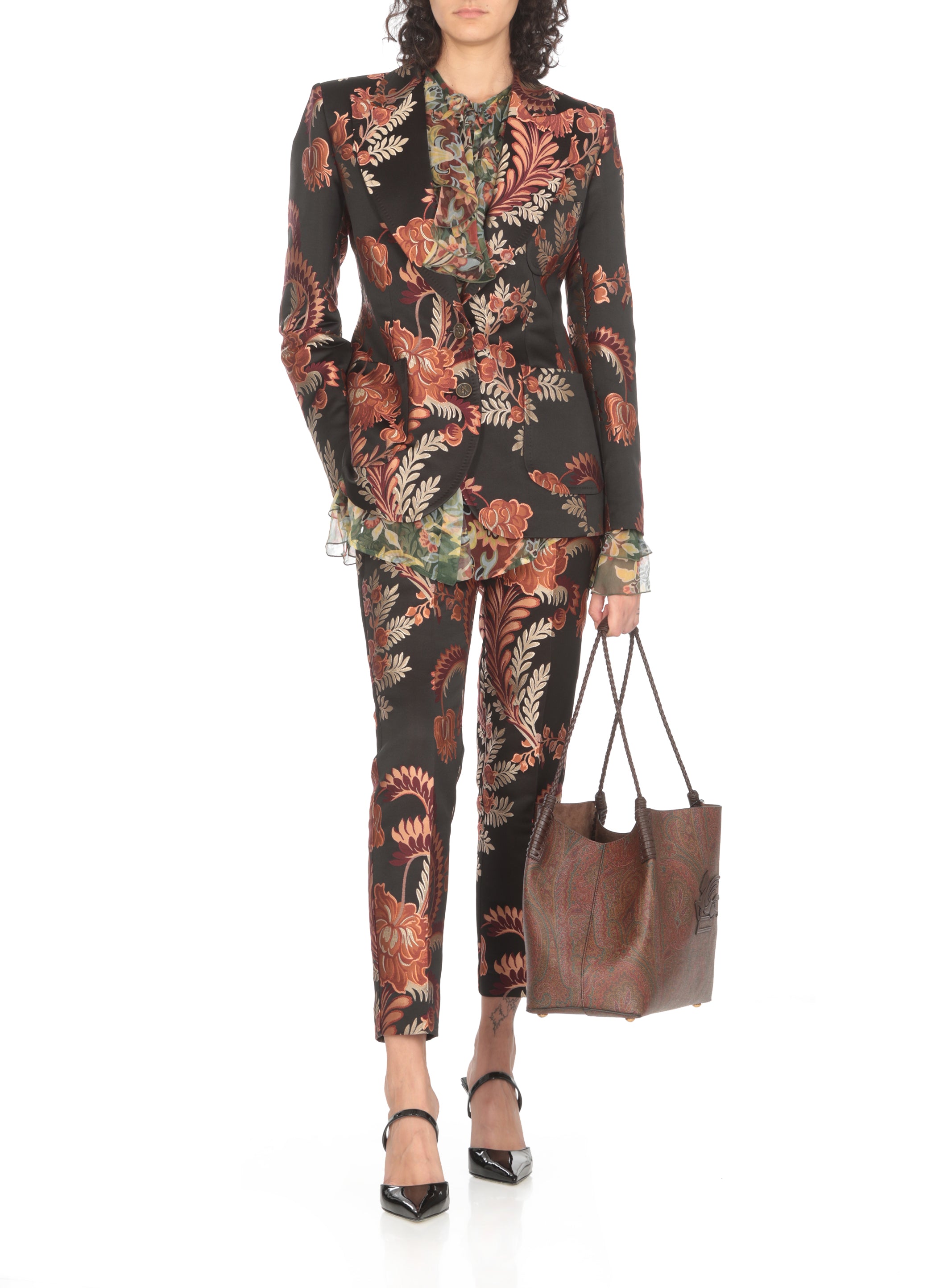 Etro Bags Brown Cotton Inside: Cowhide