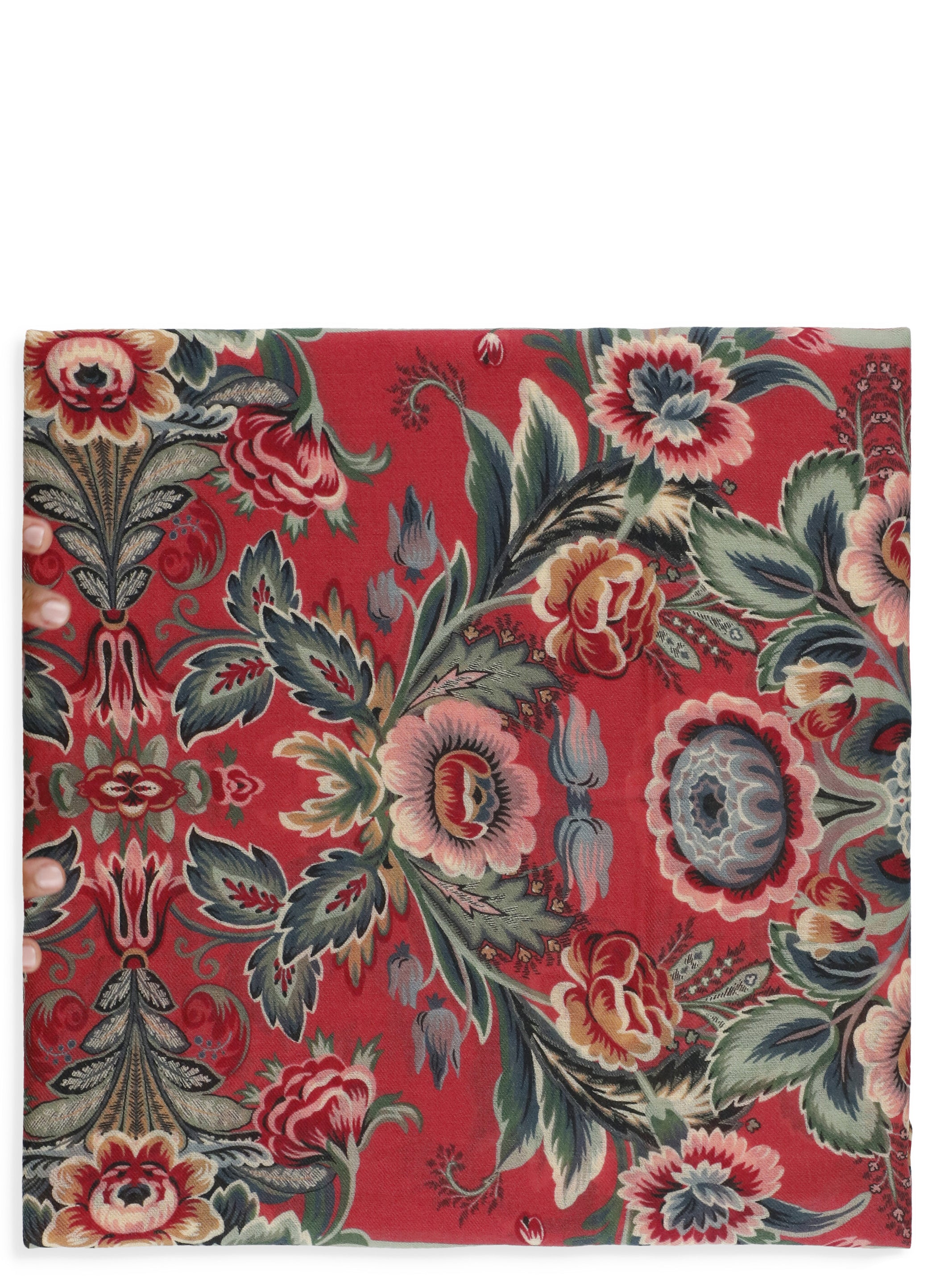 Etro Scarfs Red Wool Cachemire