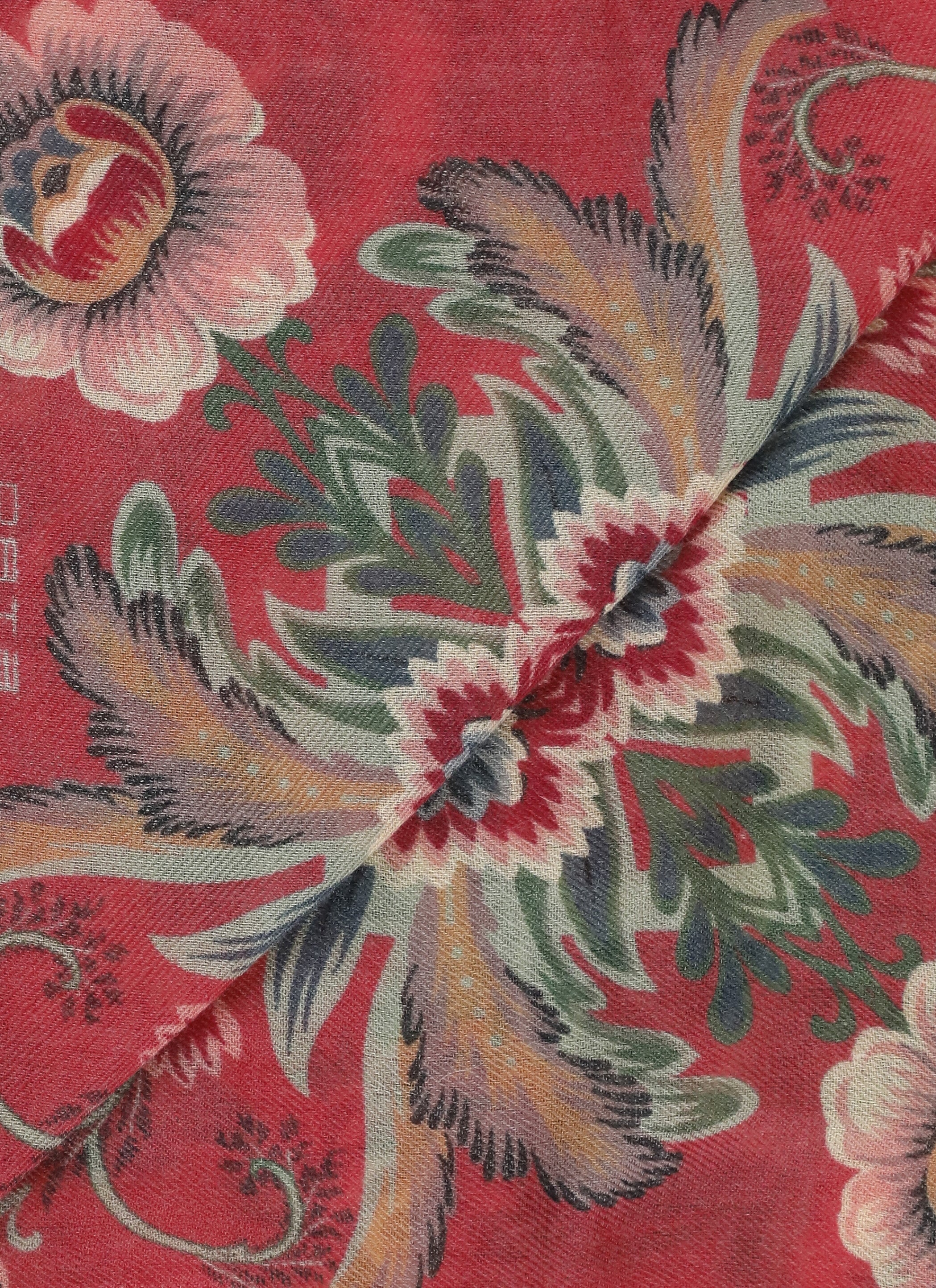 Etro Scarfs Red Wool Cachemire