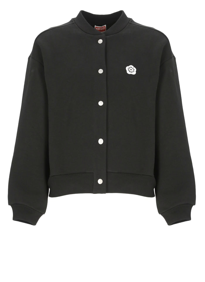 Kenzo Coats Black Cotton Elastane