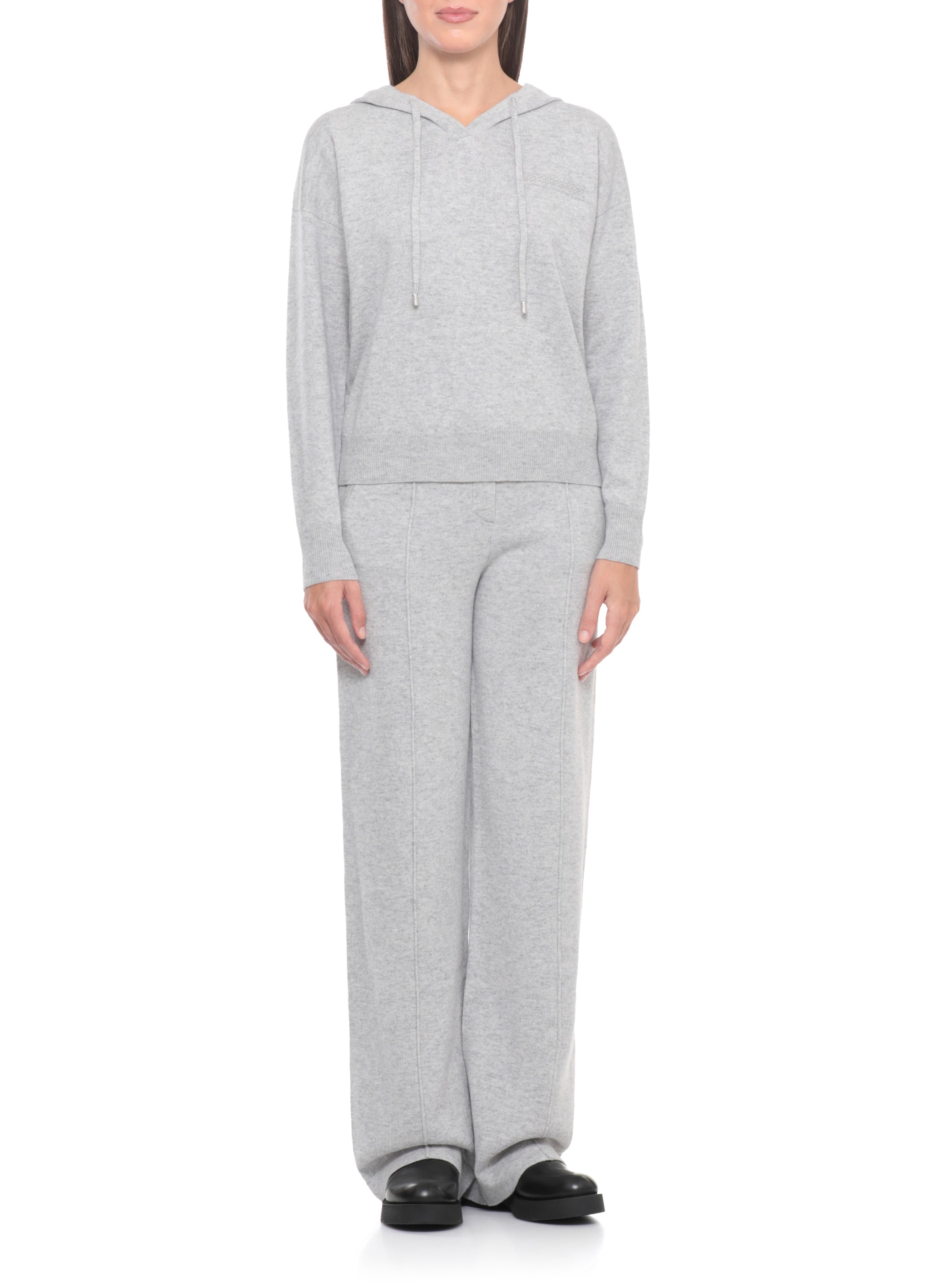 Peserico Sweaters Grey Virgin Wool Silk Cashmere