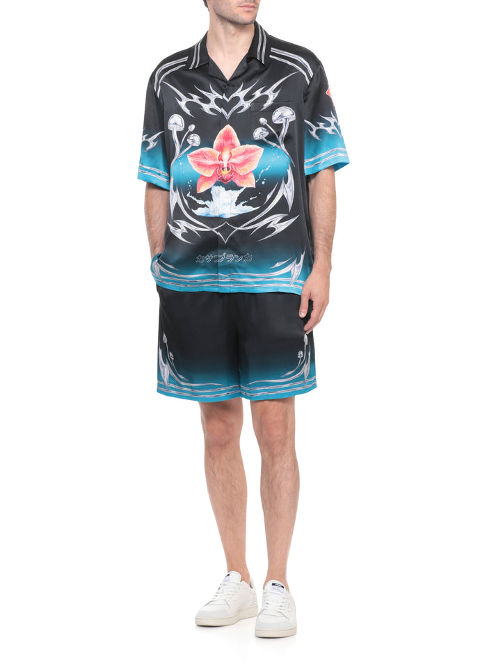 Casablanca Shirts Black Silk