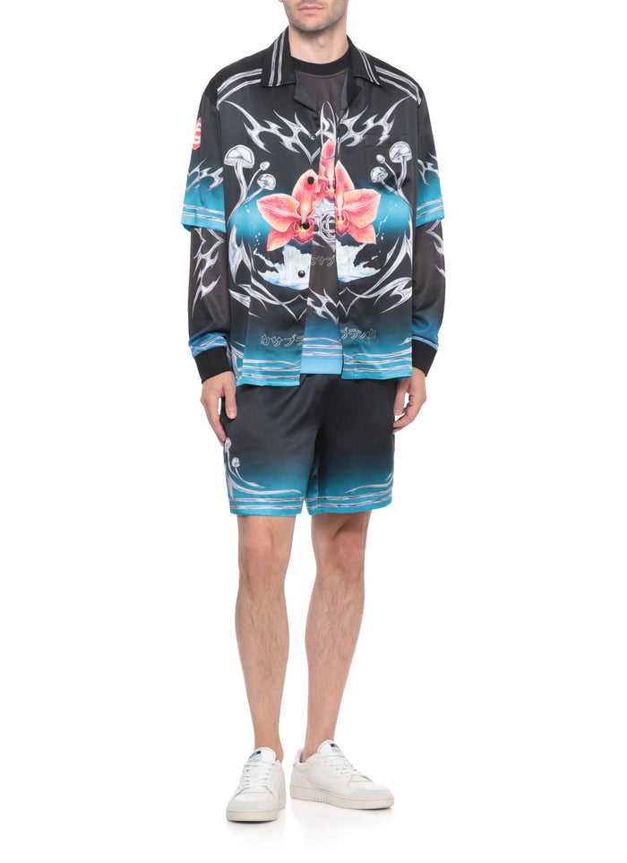 Casablanca Shorts Black Silk Lining: Polyester