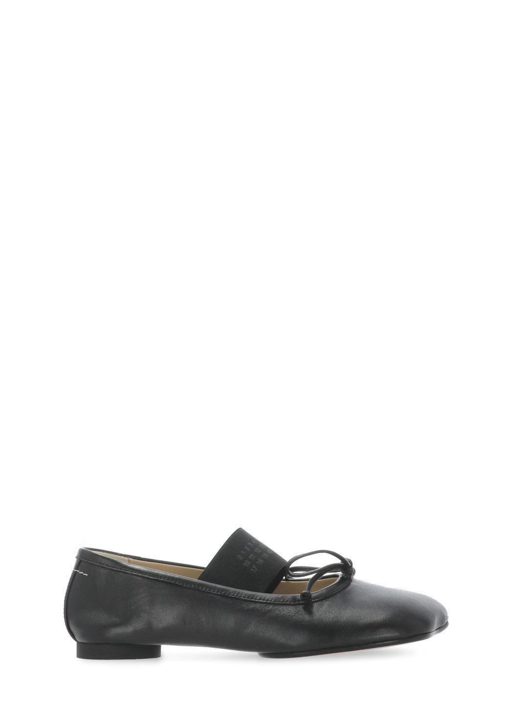 Mm6 Maison Margiela Flat Shoes Black